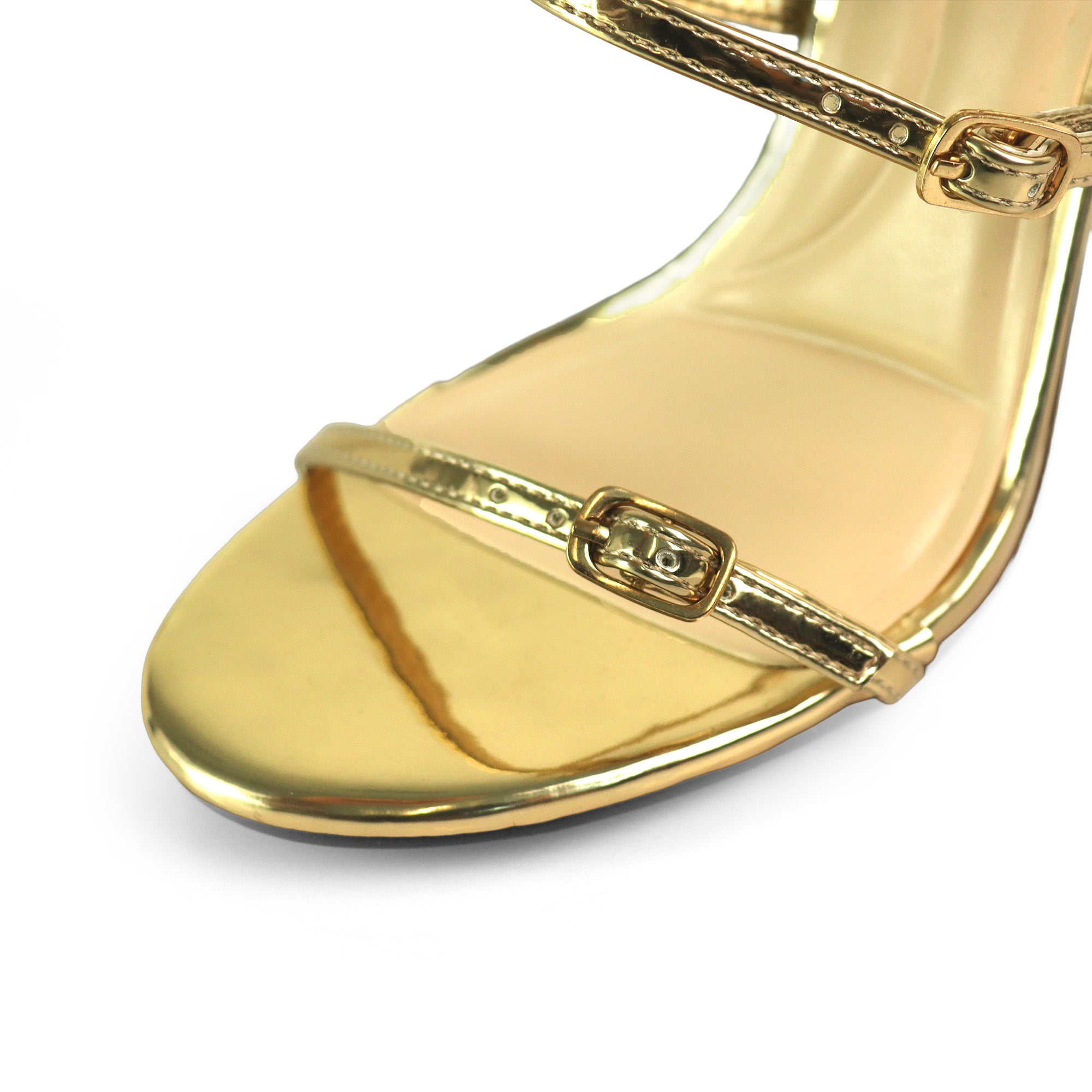 LAUCY-1 STRAPPY W/HEEL GOLD