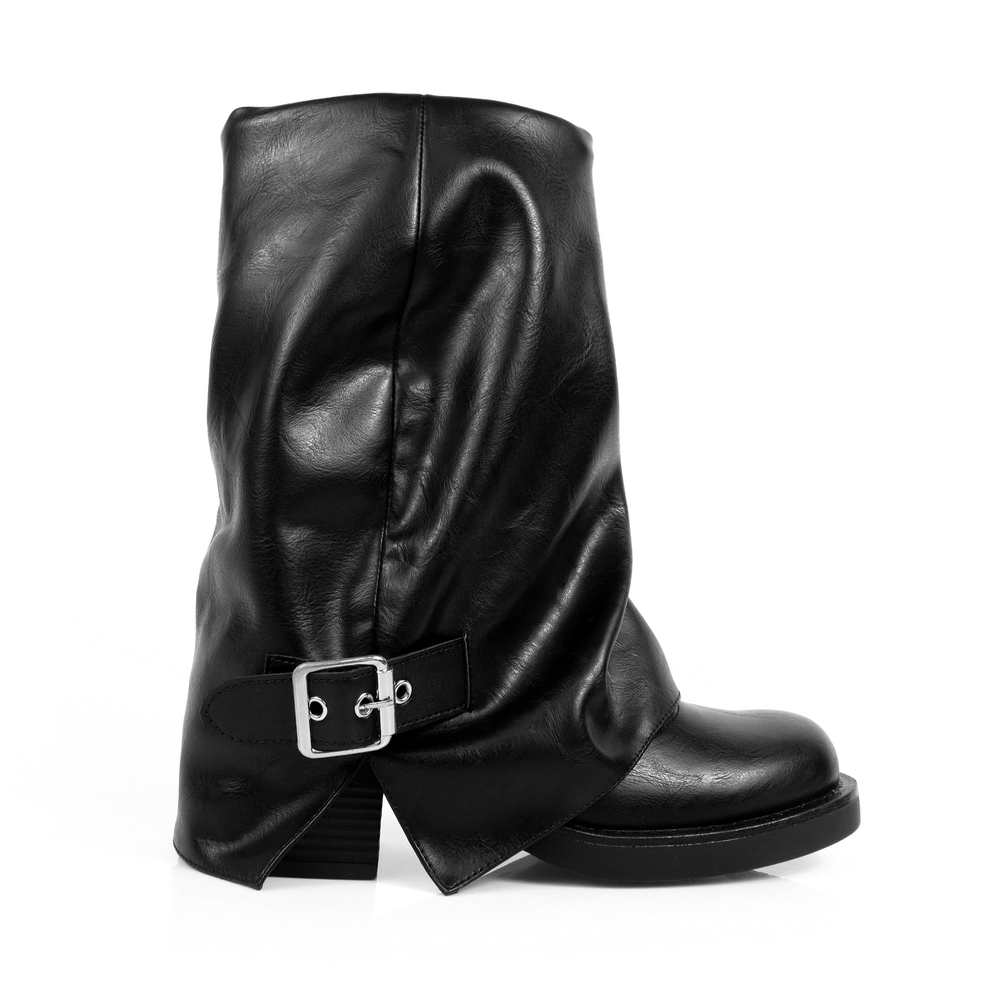 LAURA-3 SLOUCH PULL ON BOOTIE BLACK