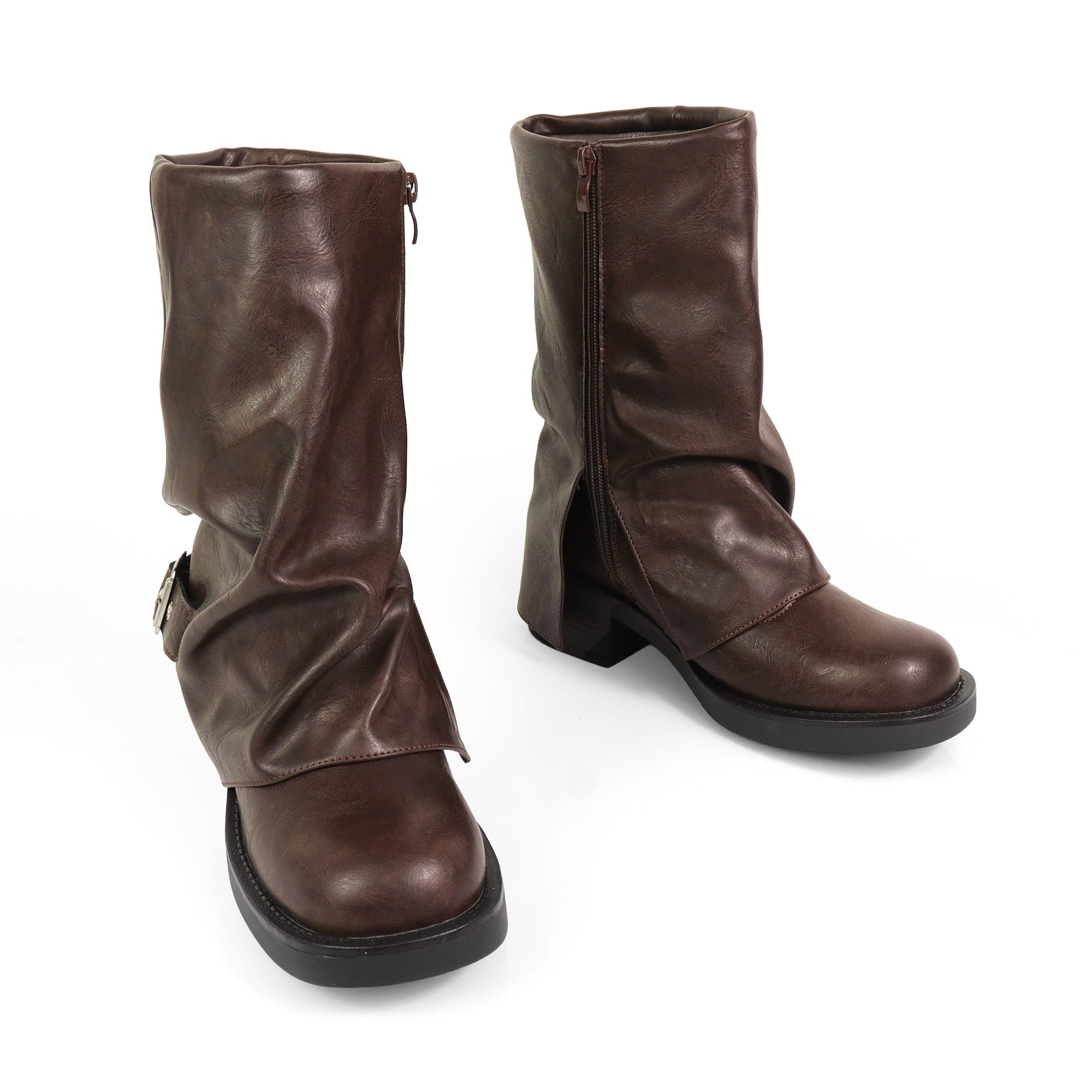 LAURA-3 SLOUCH PULL ON BOOTIE BROWN
