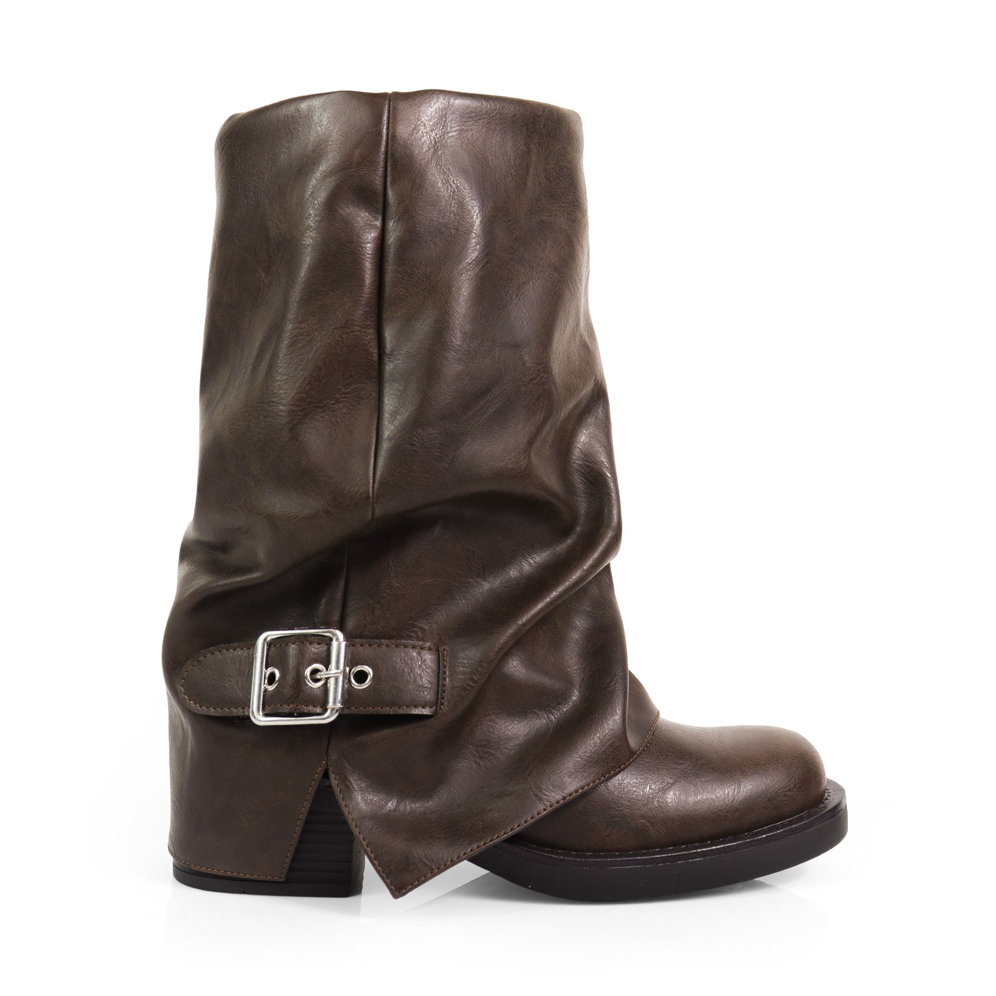 LAURA-3 SLOUCH PULL ON BOOTIE BROWN