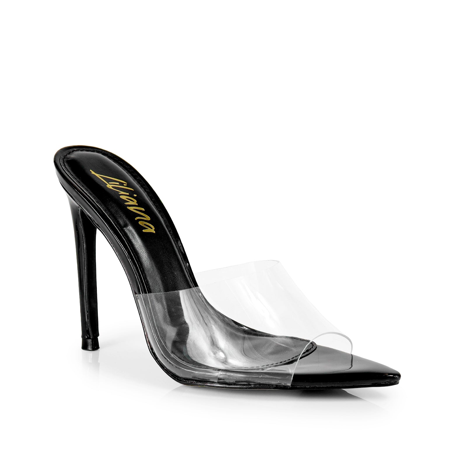 LAURENT-3 HEELED SANDAL W/ POINTY TOE BLACK