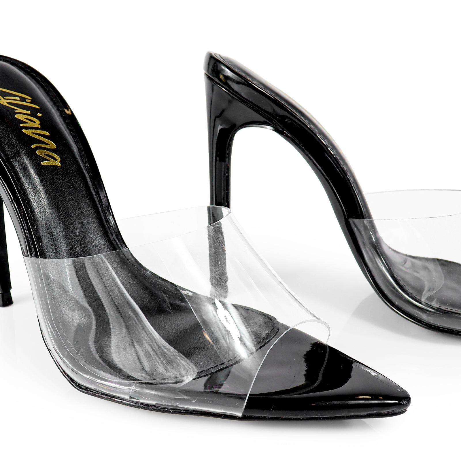 LAURENT-3 HEELED SANDAL W/ POINTY TOE BLACK