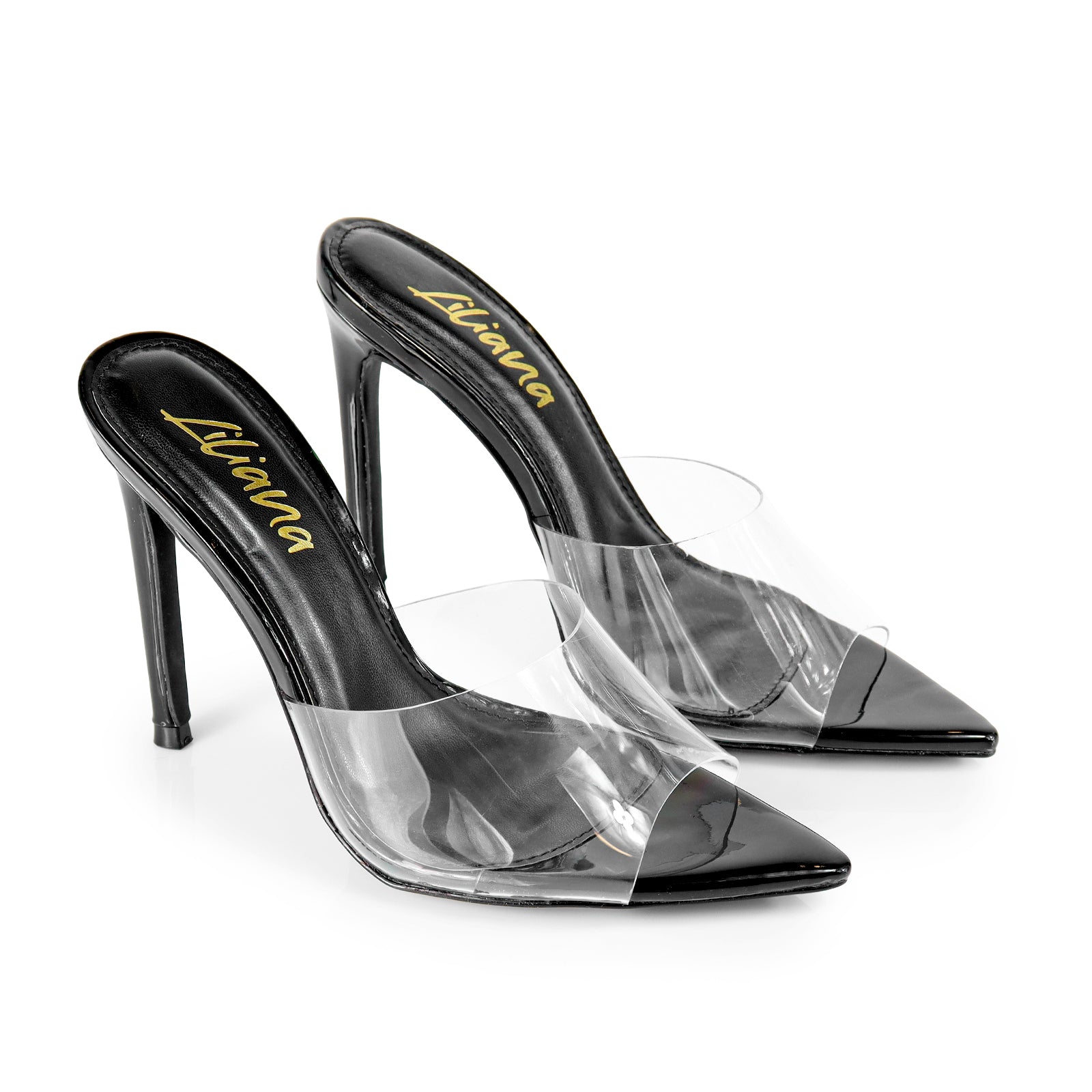 LAURENT-3 HEELED SANDAL W/ POINTY TOE BLACK