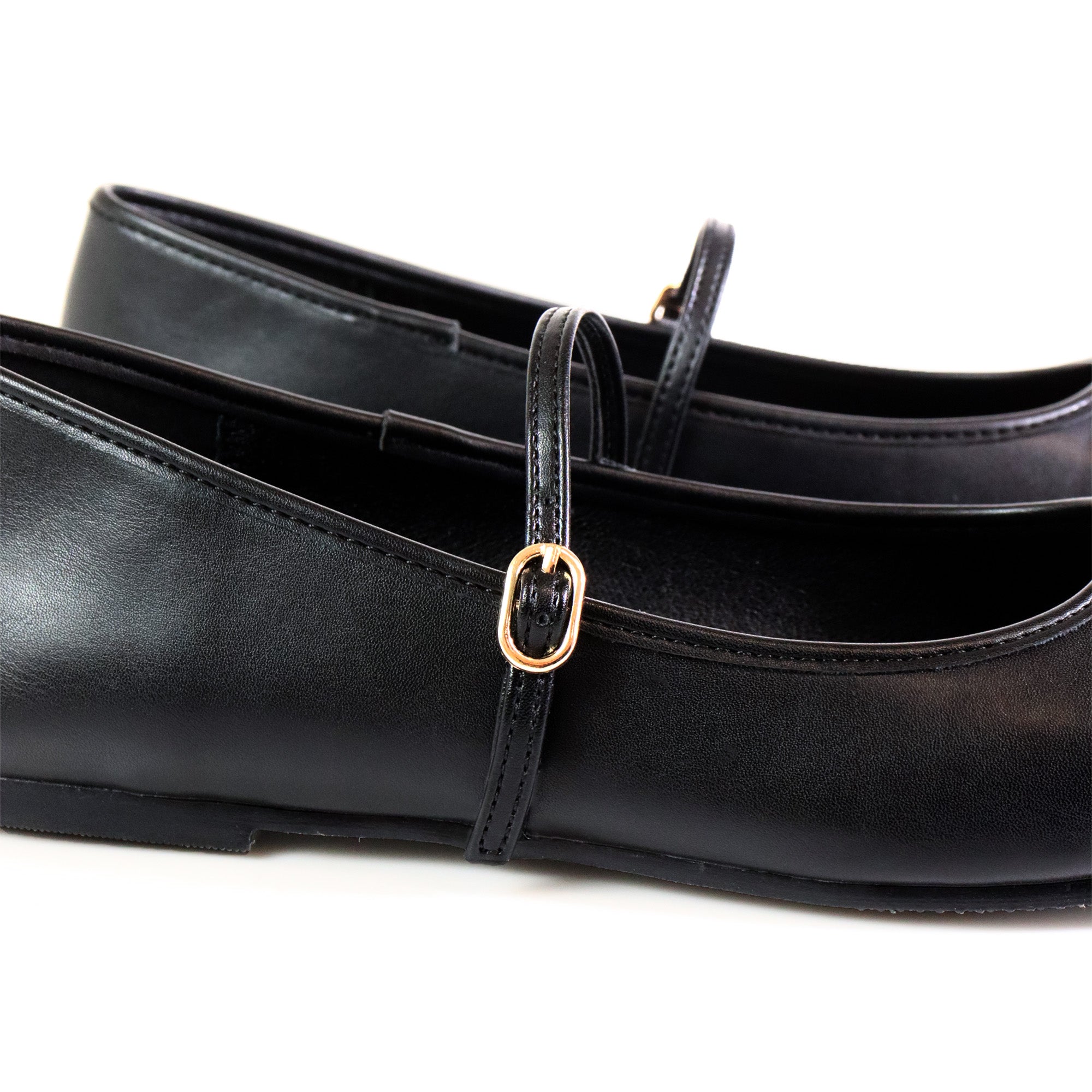 LAVENE-1 HORSEBIT BALLET FLAT BLACK