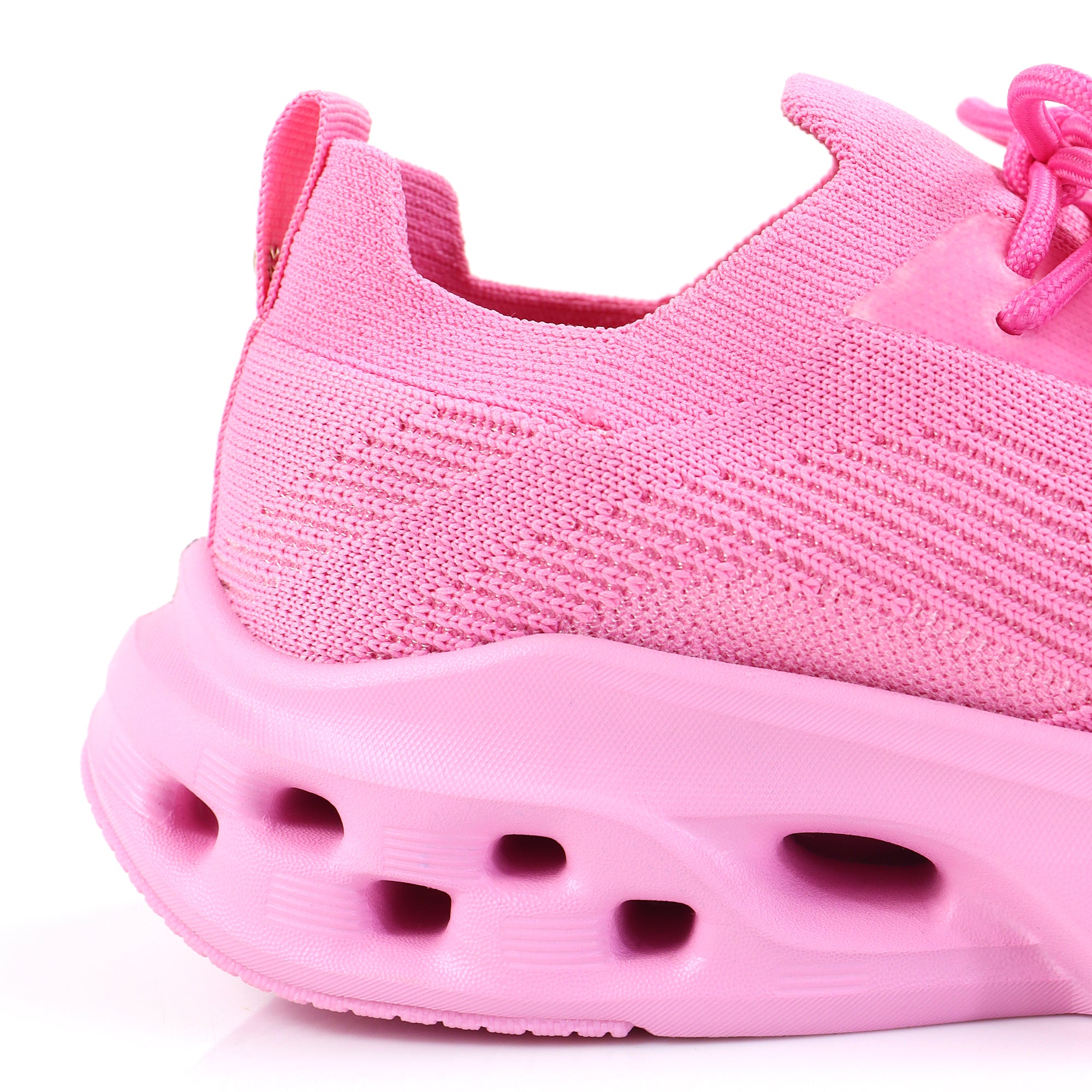 LAWRY-2 SPORTY KNITTED UPPER SNEAKERS PINK