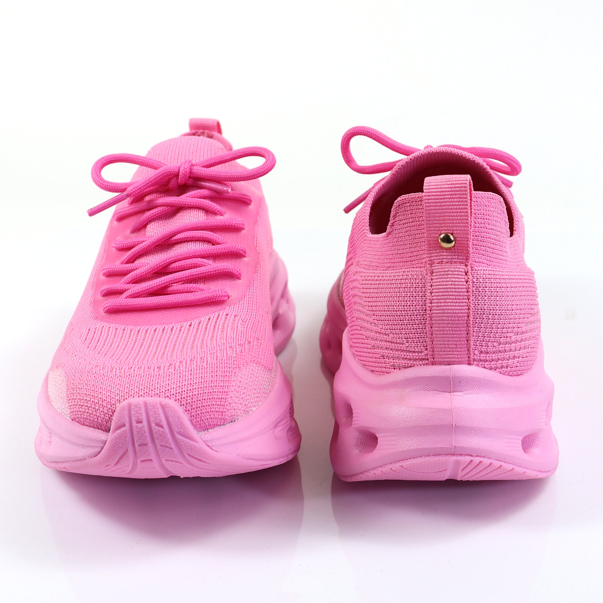 LAWRY-2 SPORTY KNITTED UPPER SNEAKERS PINK