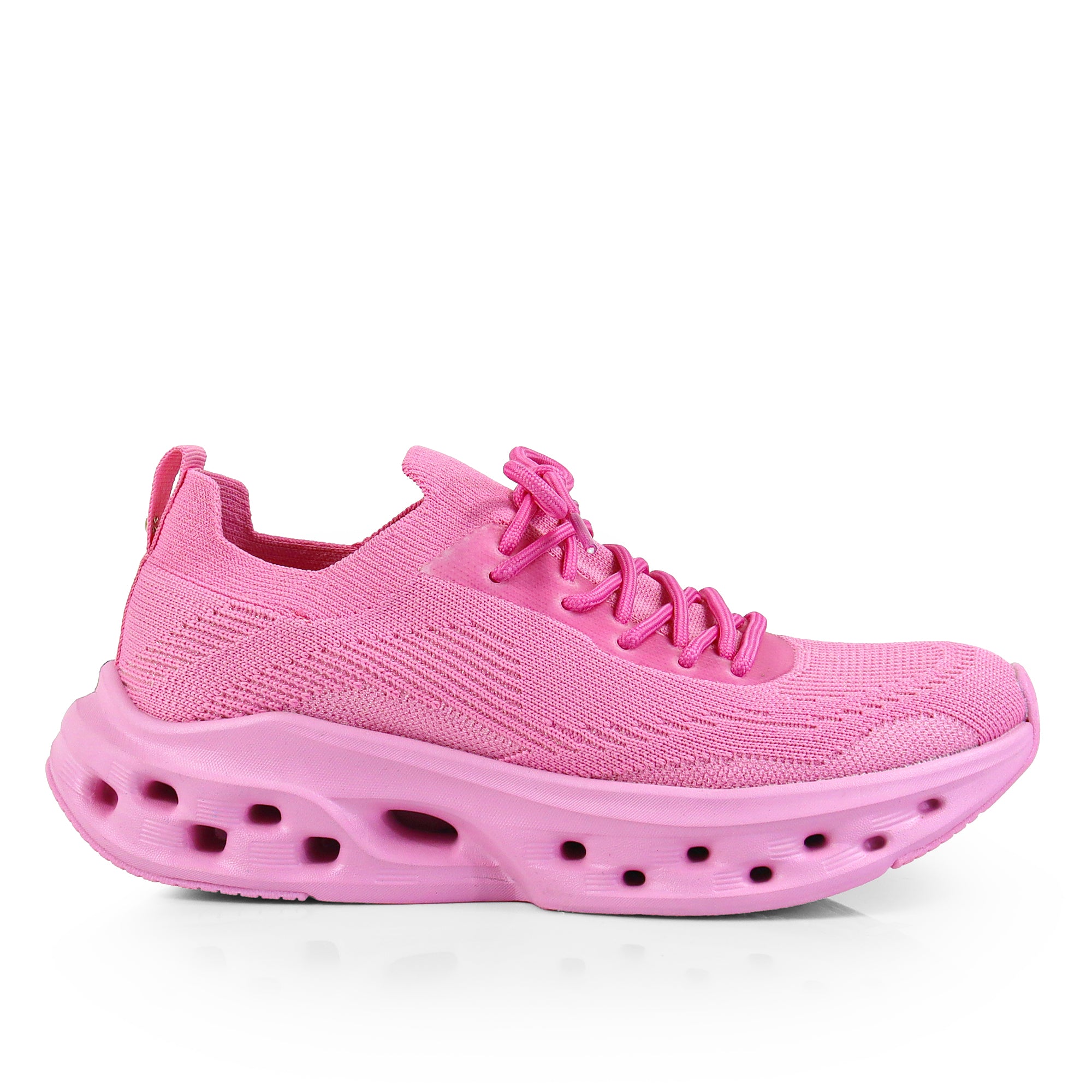 LAWRY-2 SPORTY KNITTED UPPER SNEAKERS PINK