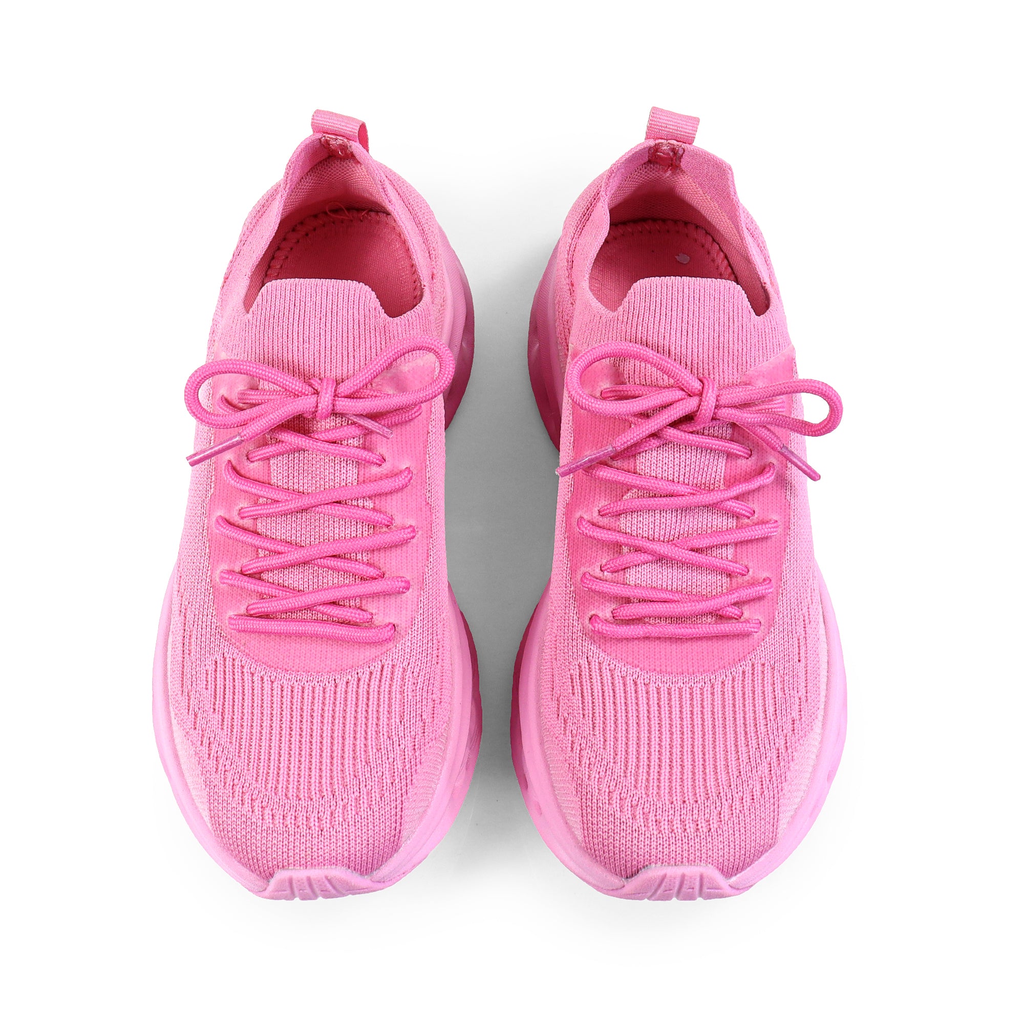 LAWRY-2 SPORTY KNITTED UPPER SNEAKERS PINK