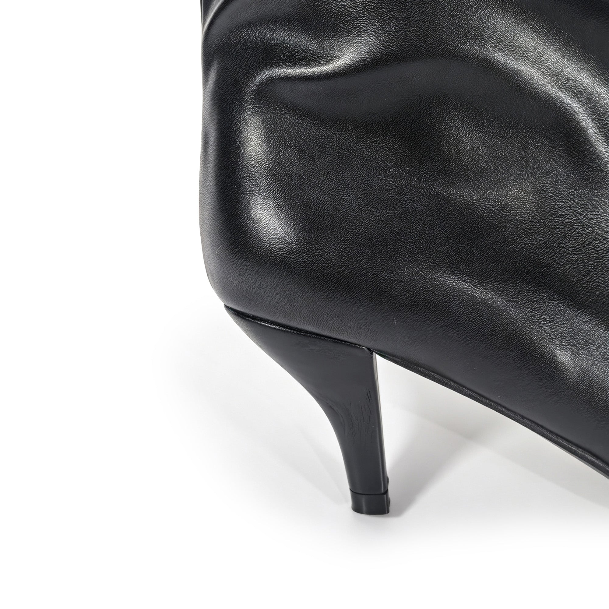 LIMA-1 SQUARED TOE BOOTS W/ HEEL BLACK