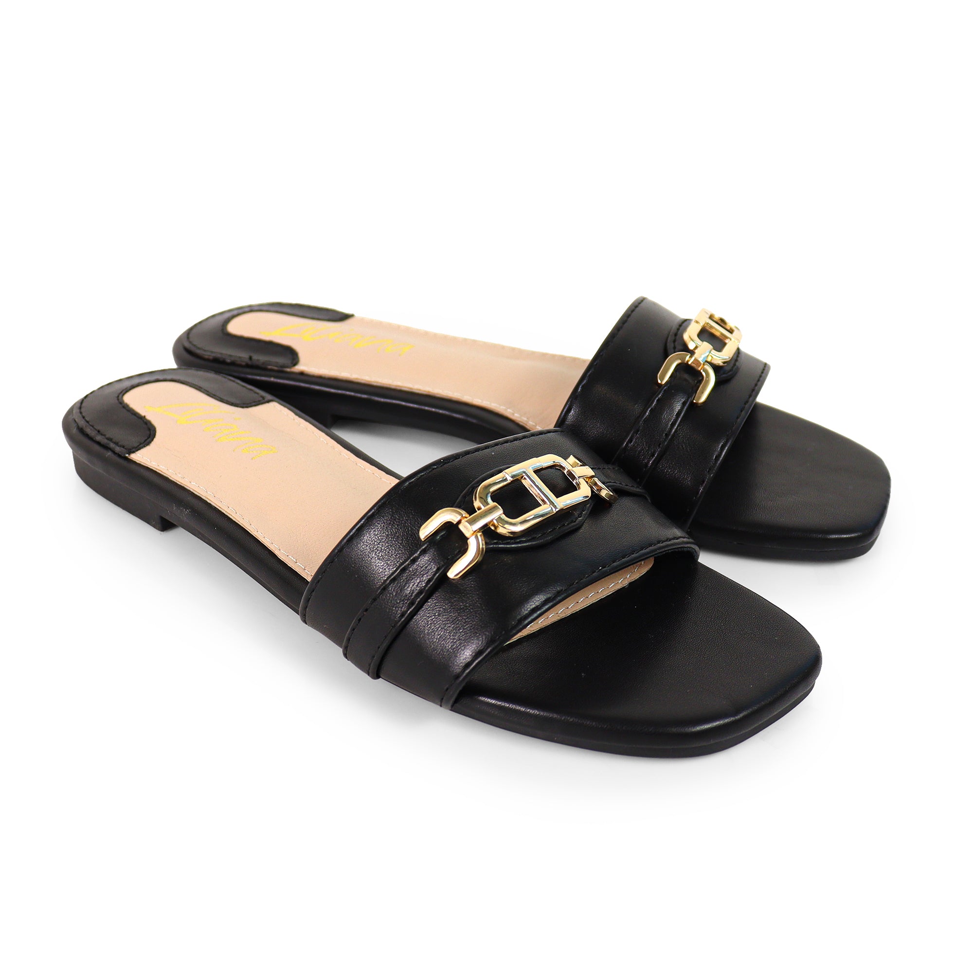 LOTUS-1 THONG TIE UP SANDAL W/ MIDSOLE STITCHING BLACK