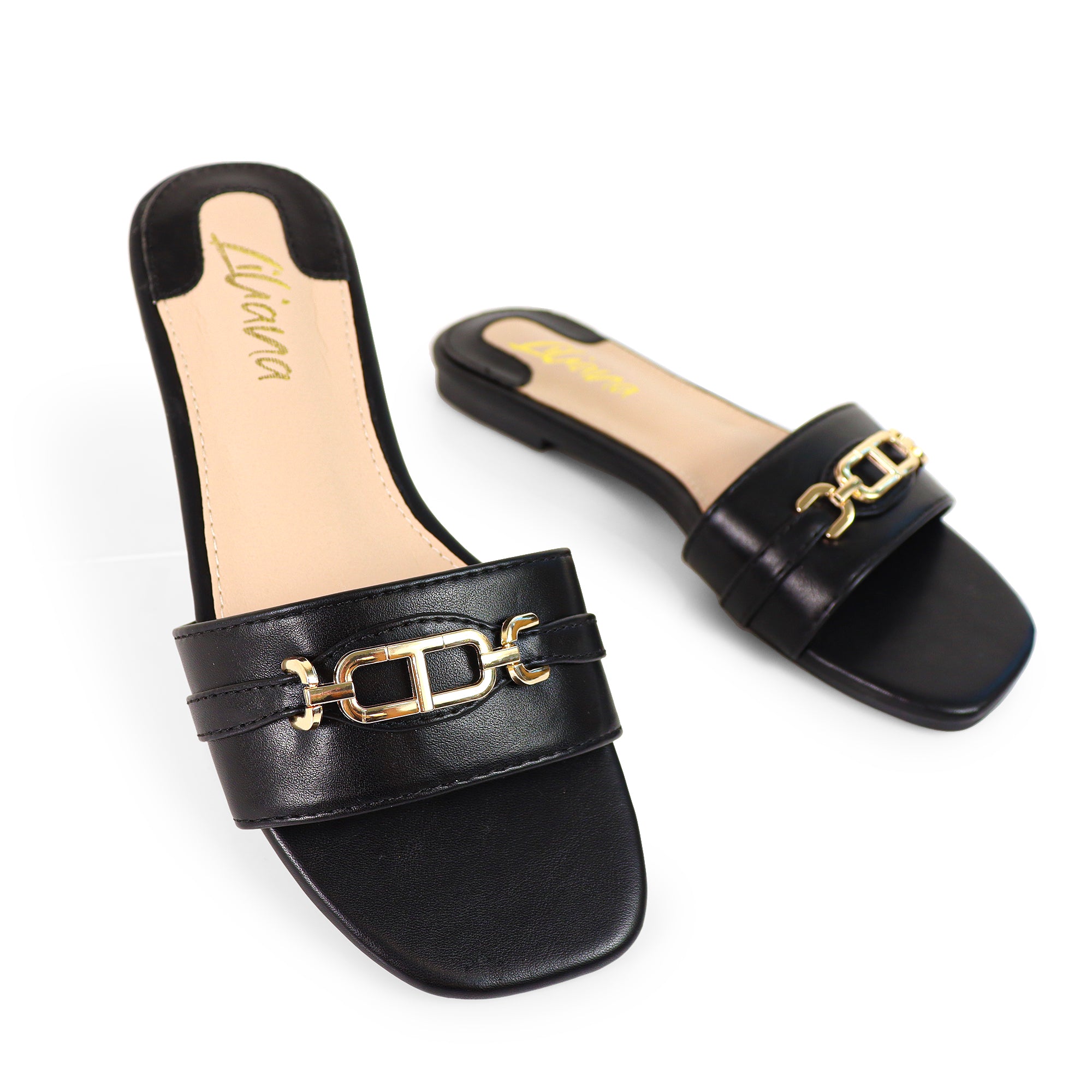 LOTUS-1 THONG TIE UP SANDAL W/ MIDSOLE STITCHING BLACK