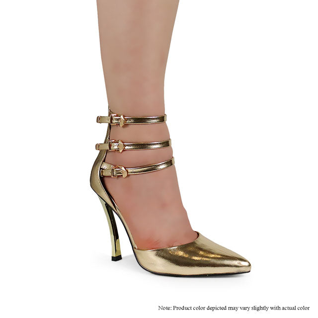 LUCCIA-1 PIN-POINT PATENT PUMP - GOLD