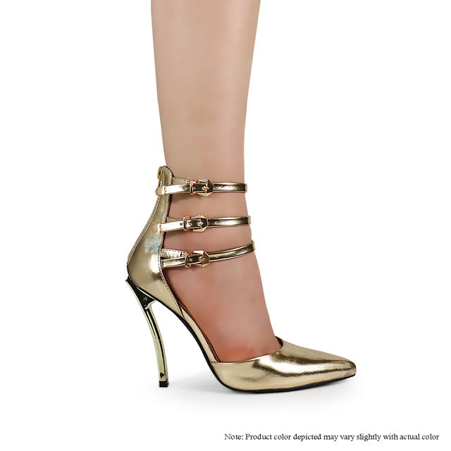 LUCCIA-1 PIN-POINT PATENT PUMP - GOLD