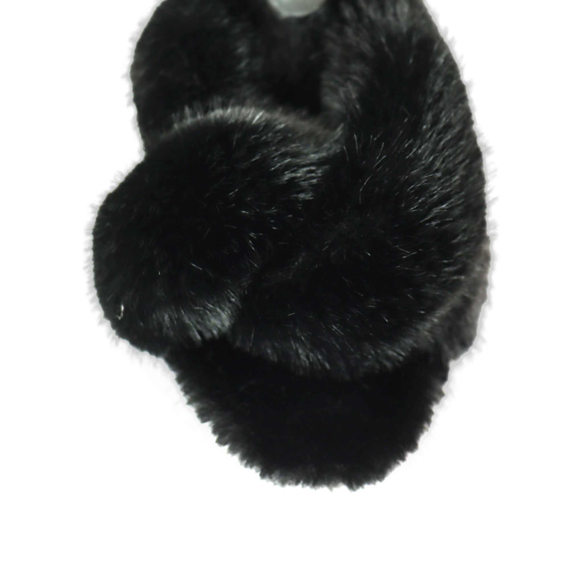 LUX-1 CROSS FLUFFY W/HEEL BLACK
