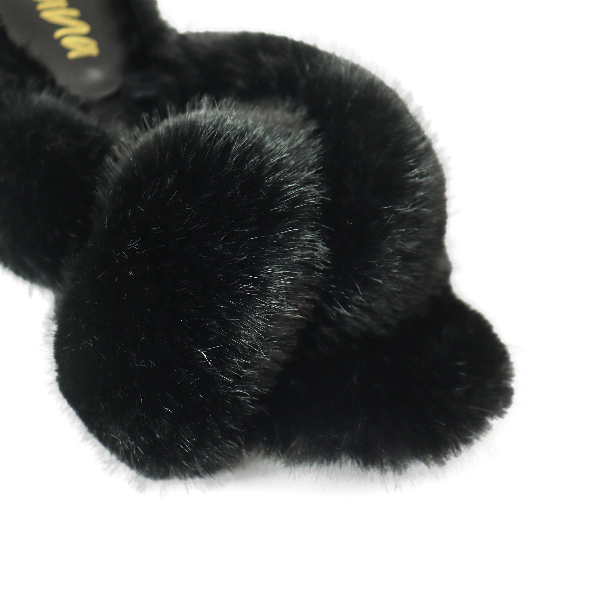 LUX-1 CROSS FLUFFY W/HEEL BLACK