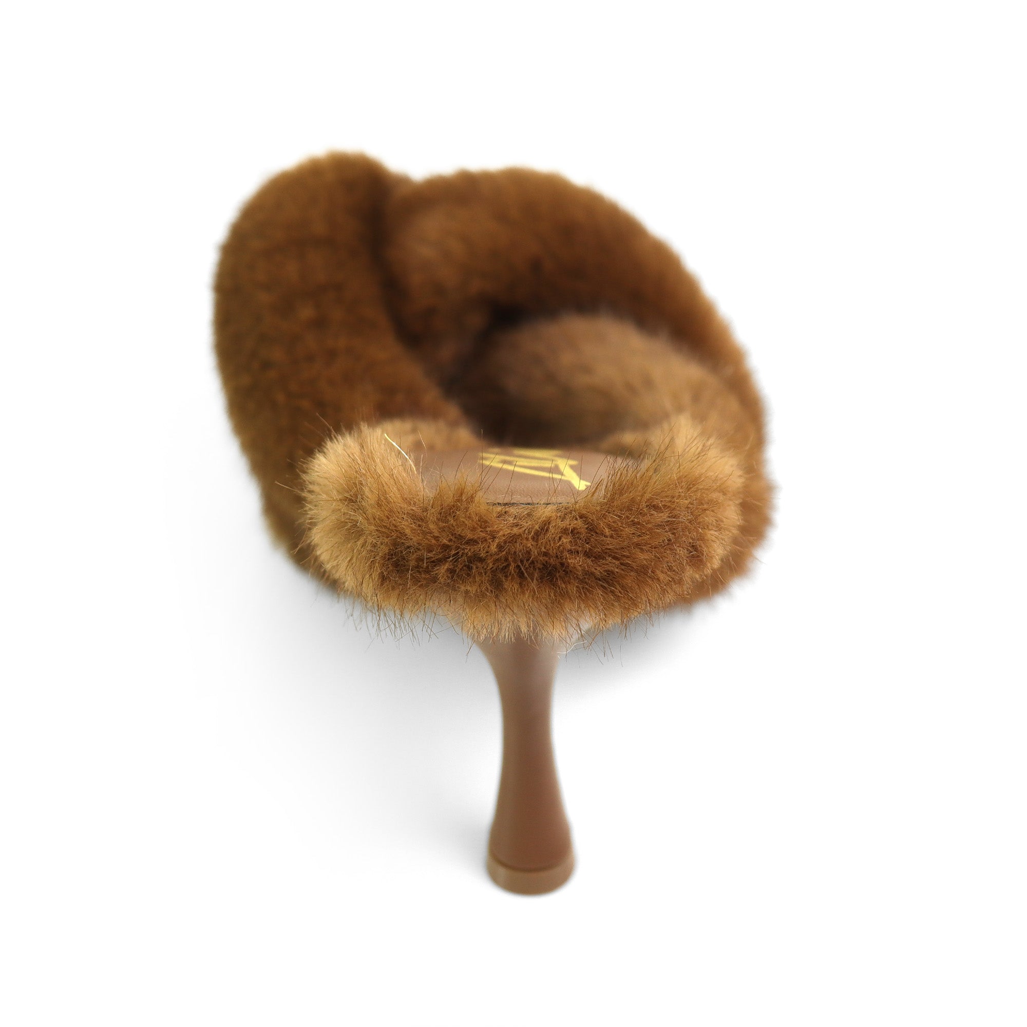 LUX-1 CROSS FLUFFY W/HEEL BROWN