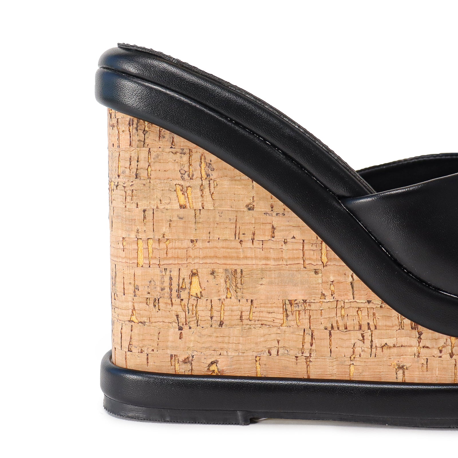 MADELINE-1 PLATFORM METAL CUP HEEL WITH ANKLE-BLACK