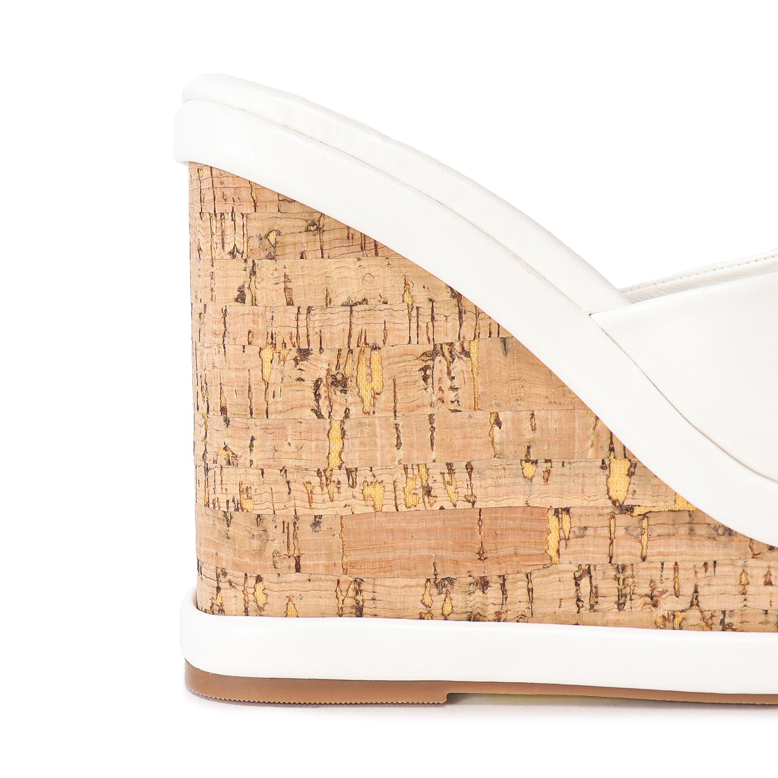 MADELINE-1 PLATFORM METAL CUP HEEL WITH ANKLE-WHITE