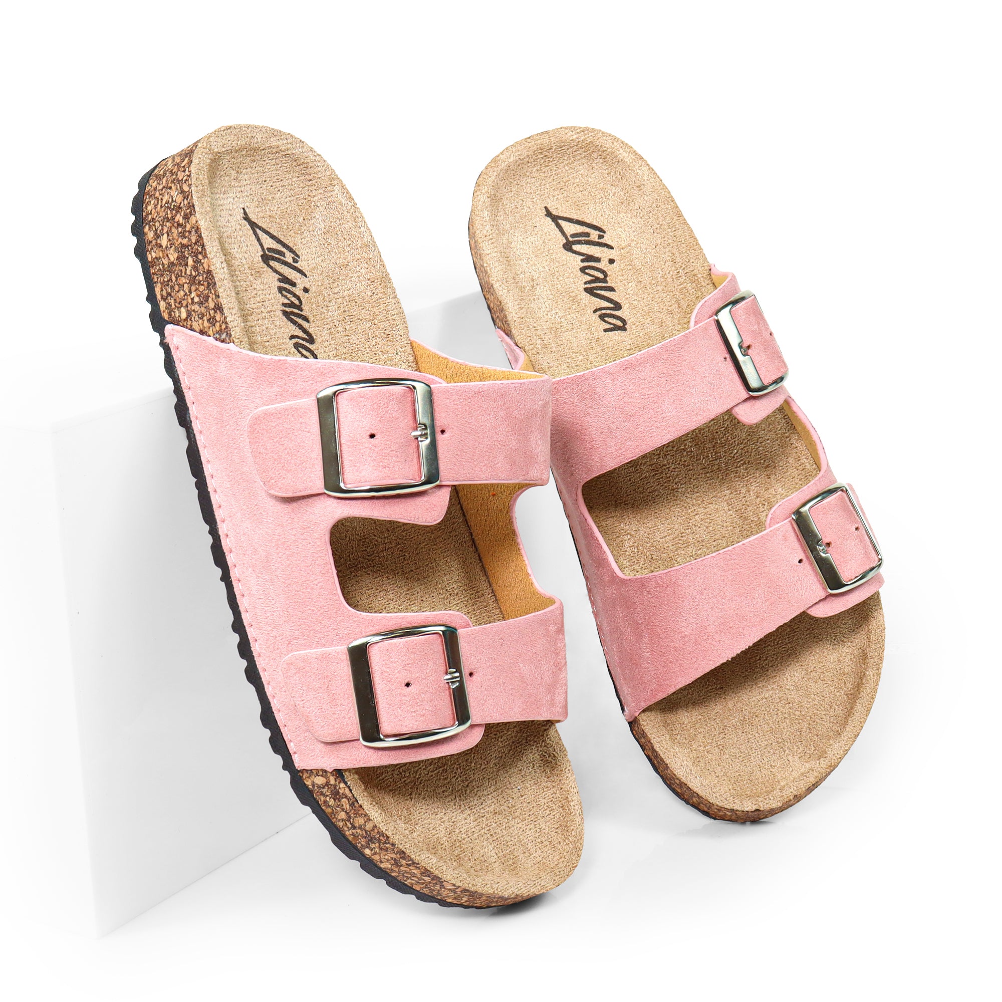 MADIX-1 DOUBLE BUCKLE PLATFORM SANDAL BLUSH