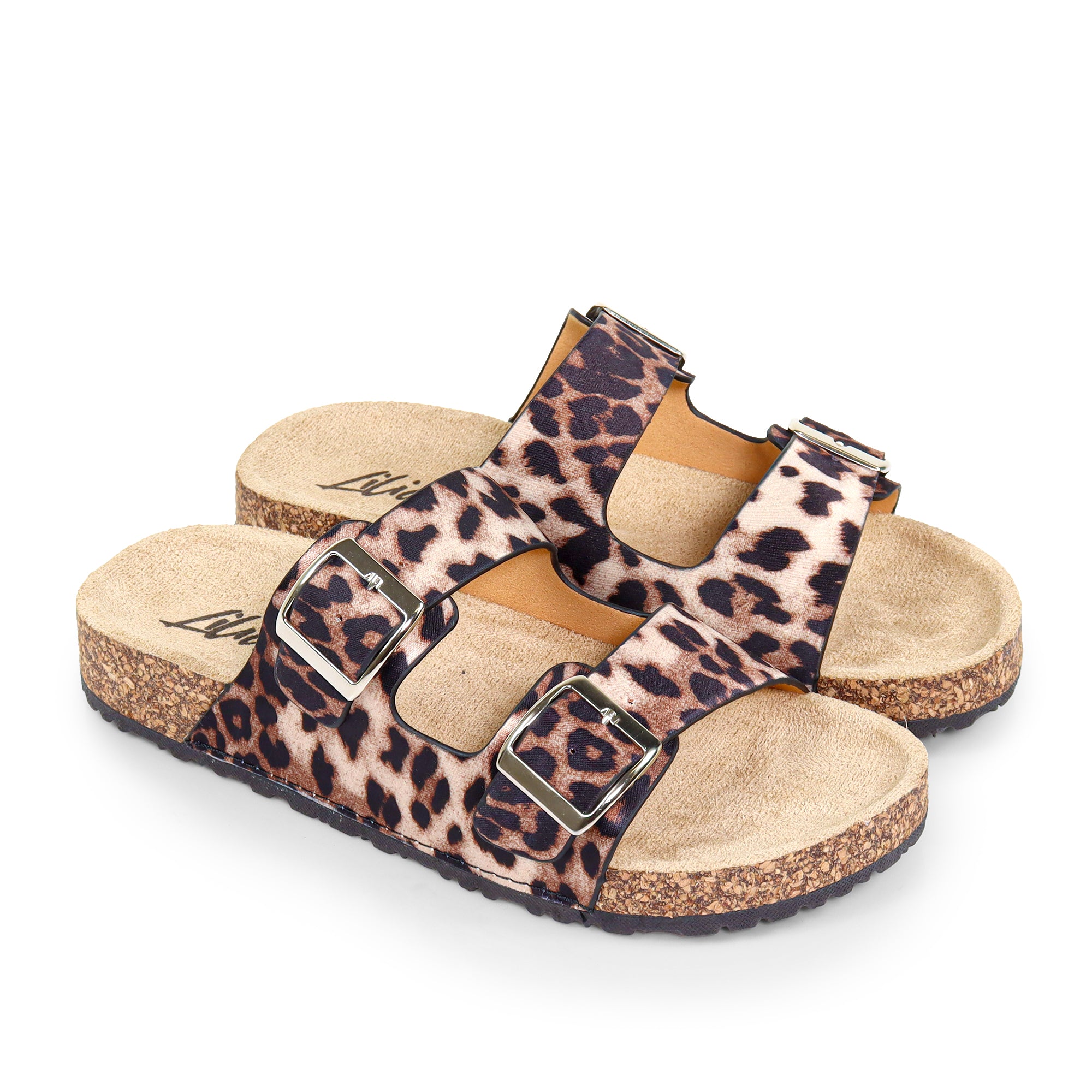 MADIX-1 DOUBLE BUCKLE PLATFORM SANDAL LEOPARD