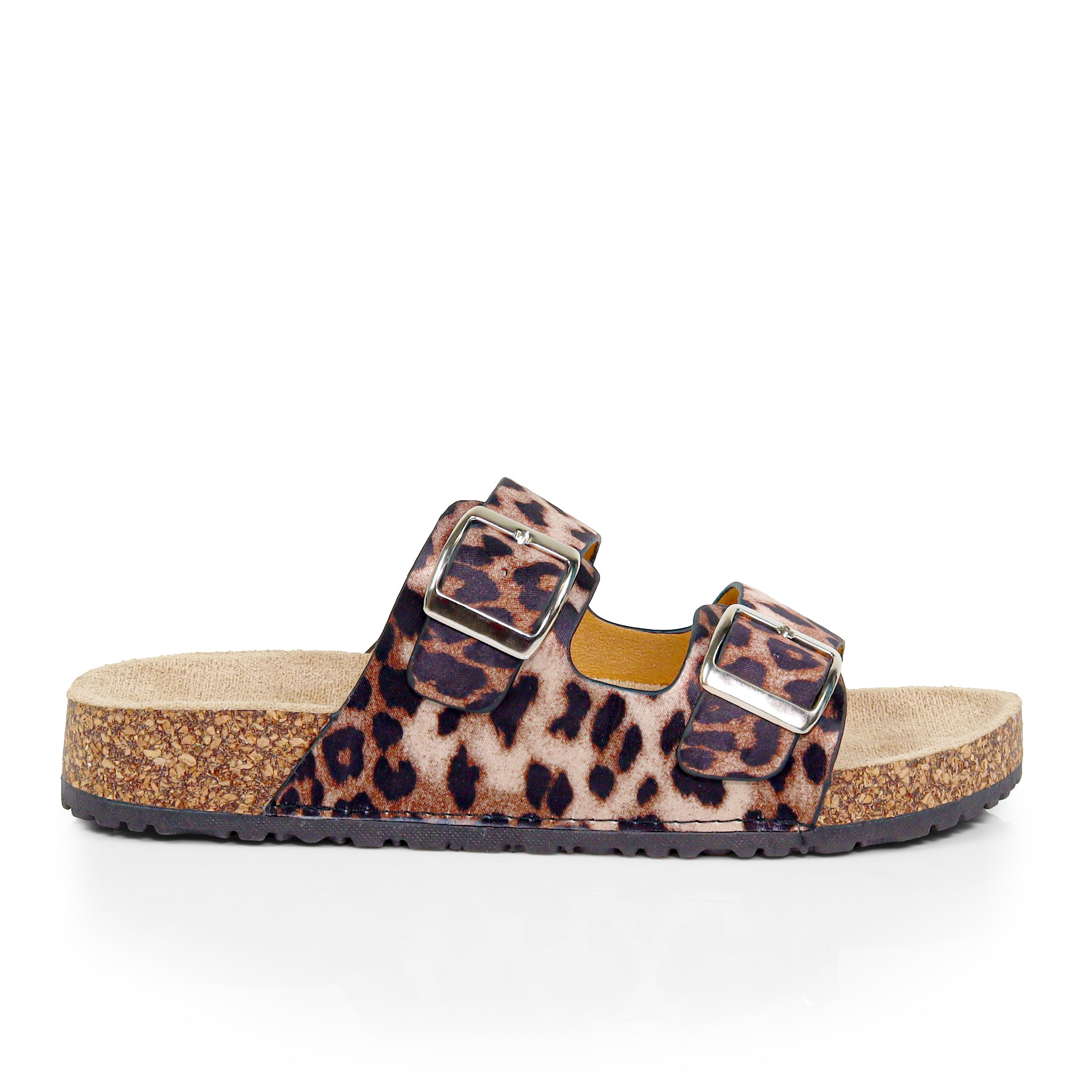 MADIX-1 DOUBLE BUCKLE PLATFORM SANDAL LEOPARD