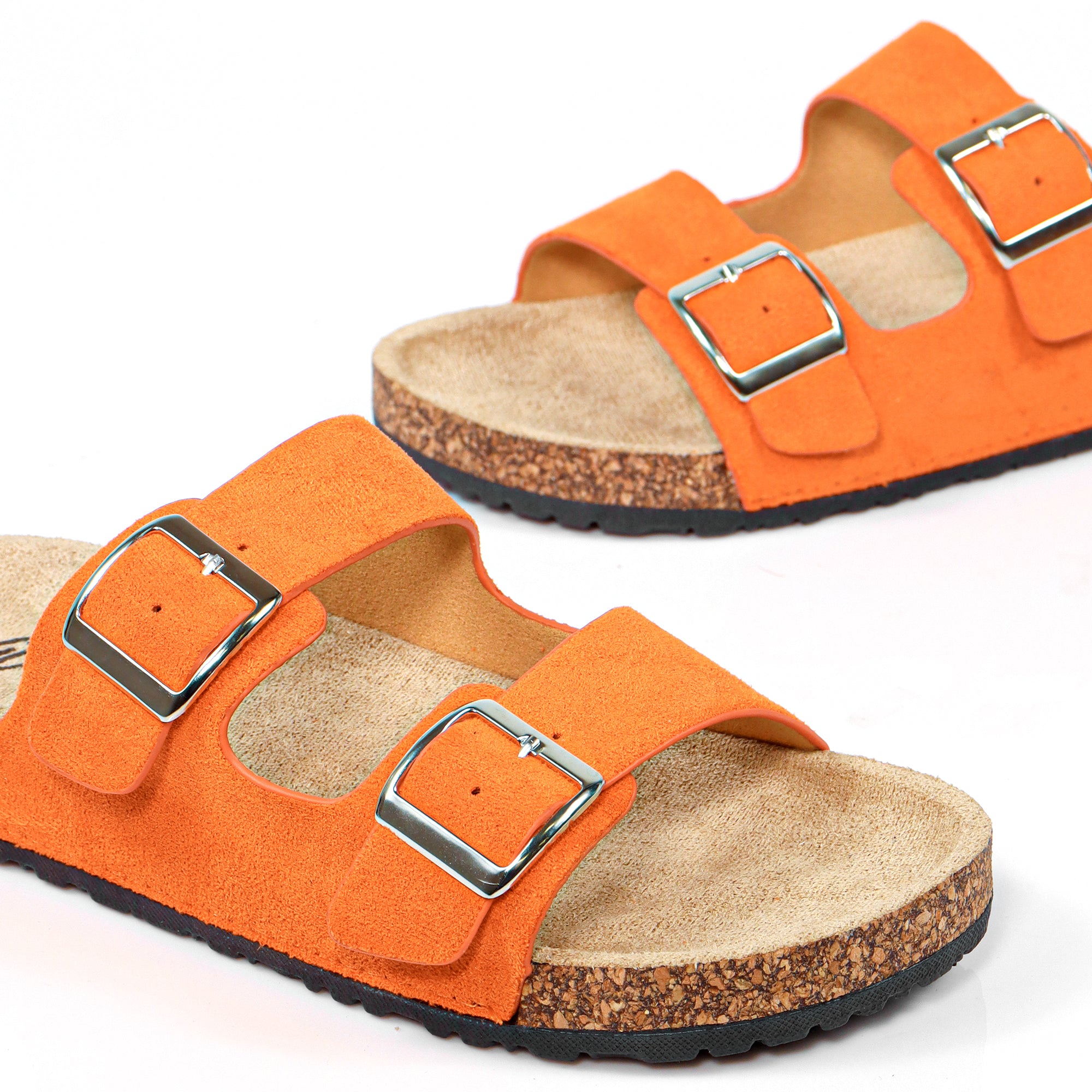 MADIX-1 DOUBLE BUCKLE PLATFORM SANDAL ORANGE