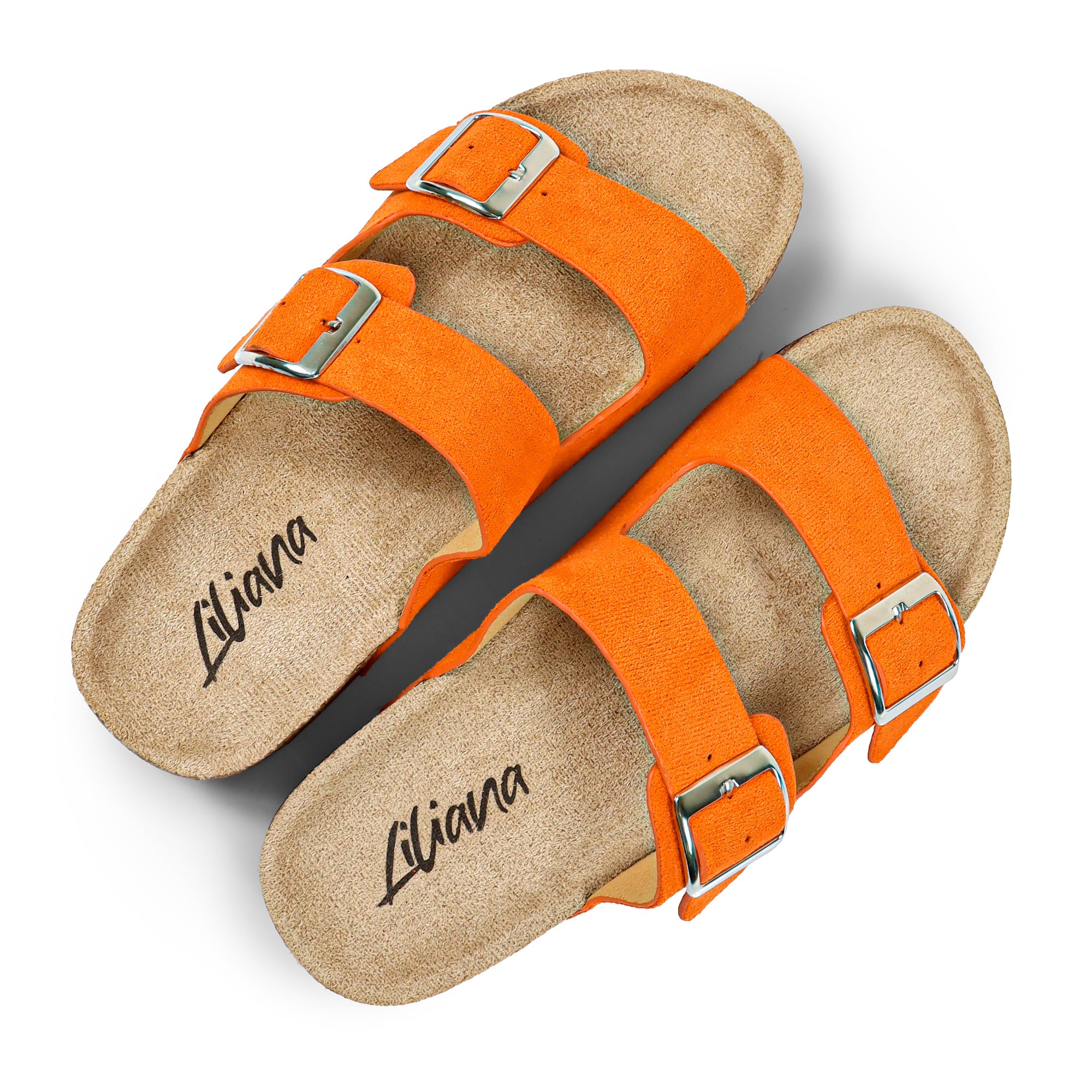 MADIX-1 DOUBLE BUCKLE PLATFORM SANDAL ORANGE
