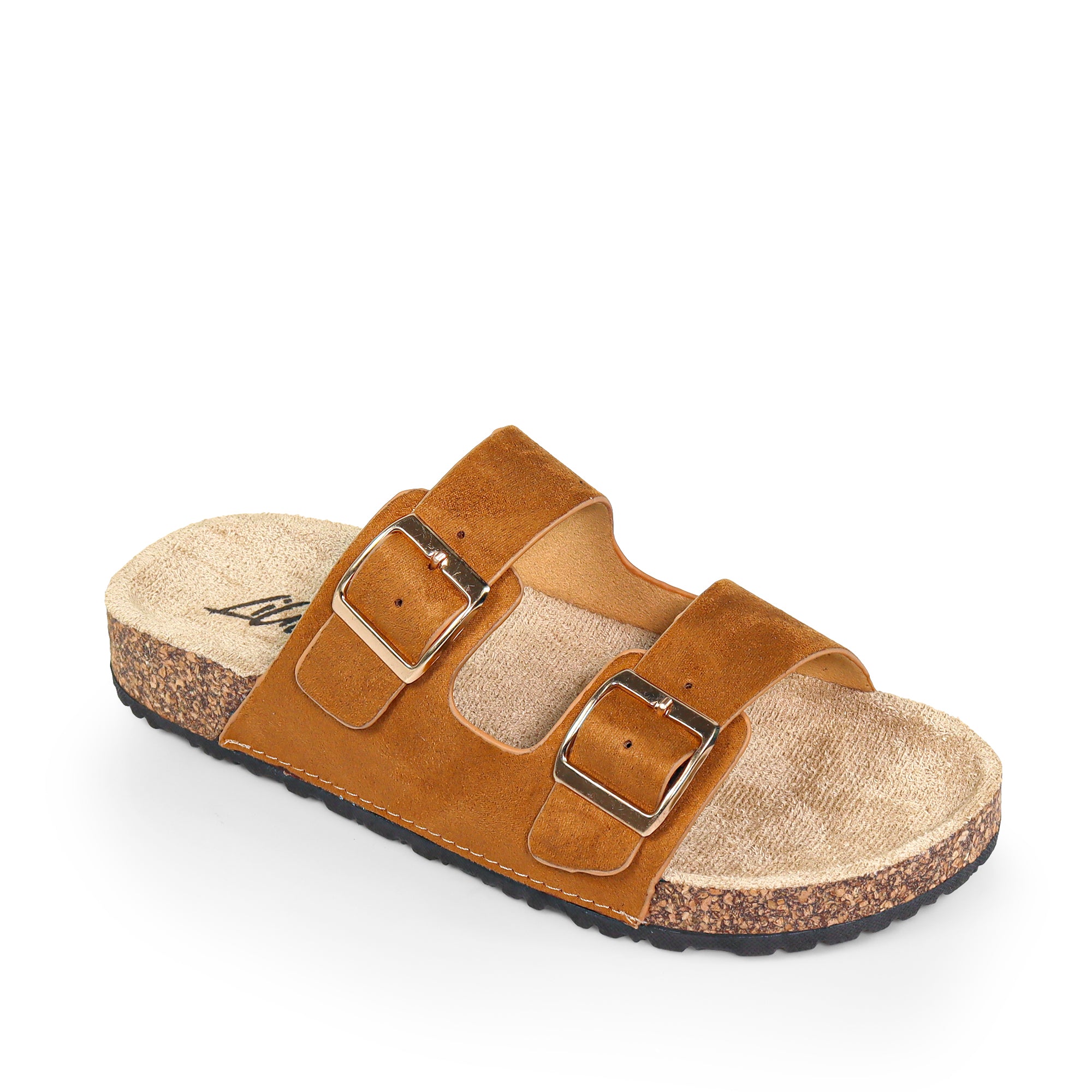 MADIX-1 DOUBLE BUCKLE PLATFORM SANDAL TAN