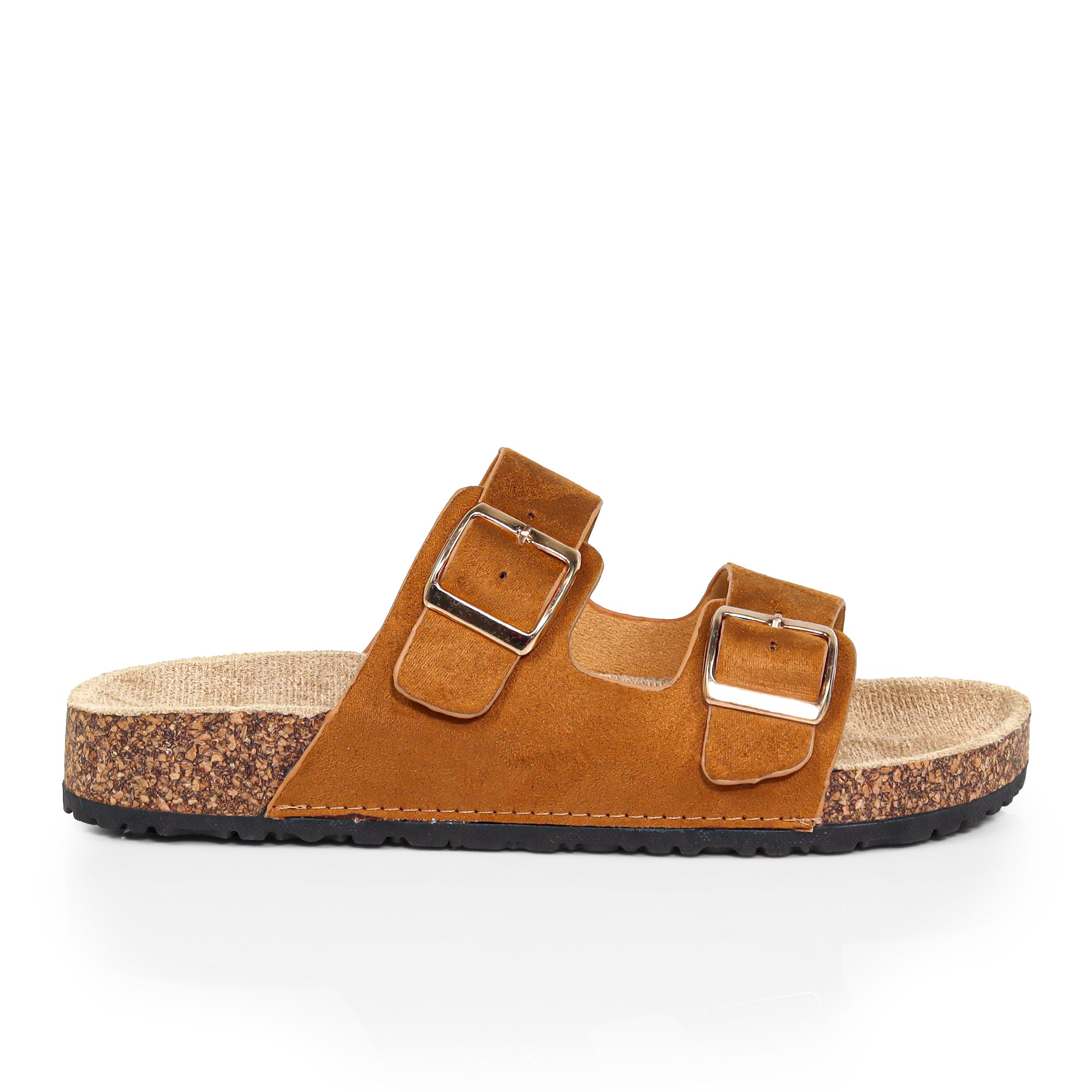 MADIX-1 DOUBLE BUCKLE PLATFORM SANDAL TAN