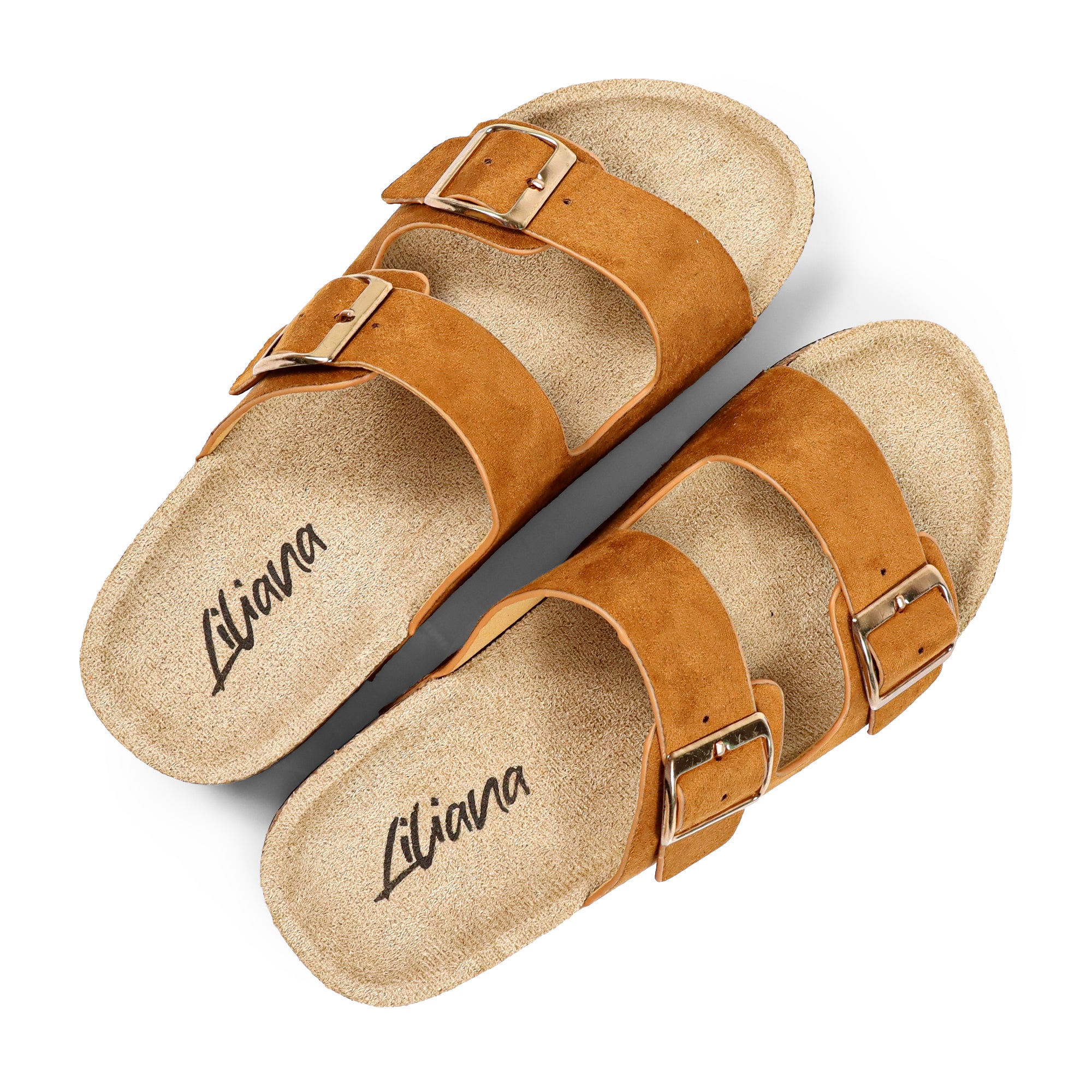 MADIX-1 DOUBLE BUCKLE PLATFORM SANDAL TAN