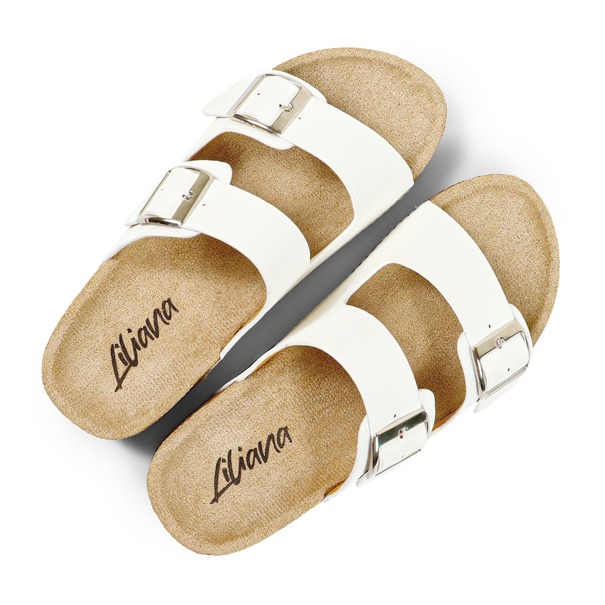 MADIX-1 DOUBLE BUCKLE PLATFORM SANDAL WHITE