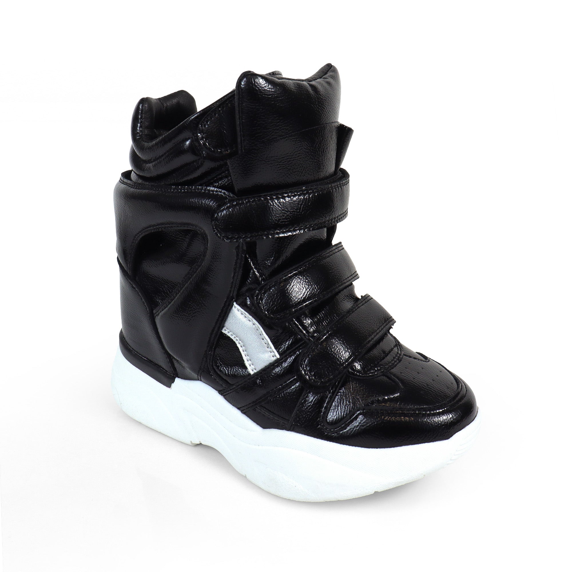 MARANTO-3 SPORTY SNEAKER WEDGE BLACK