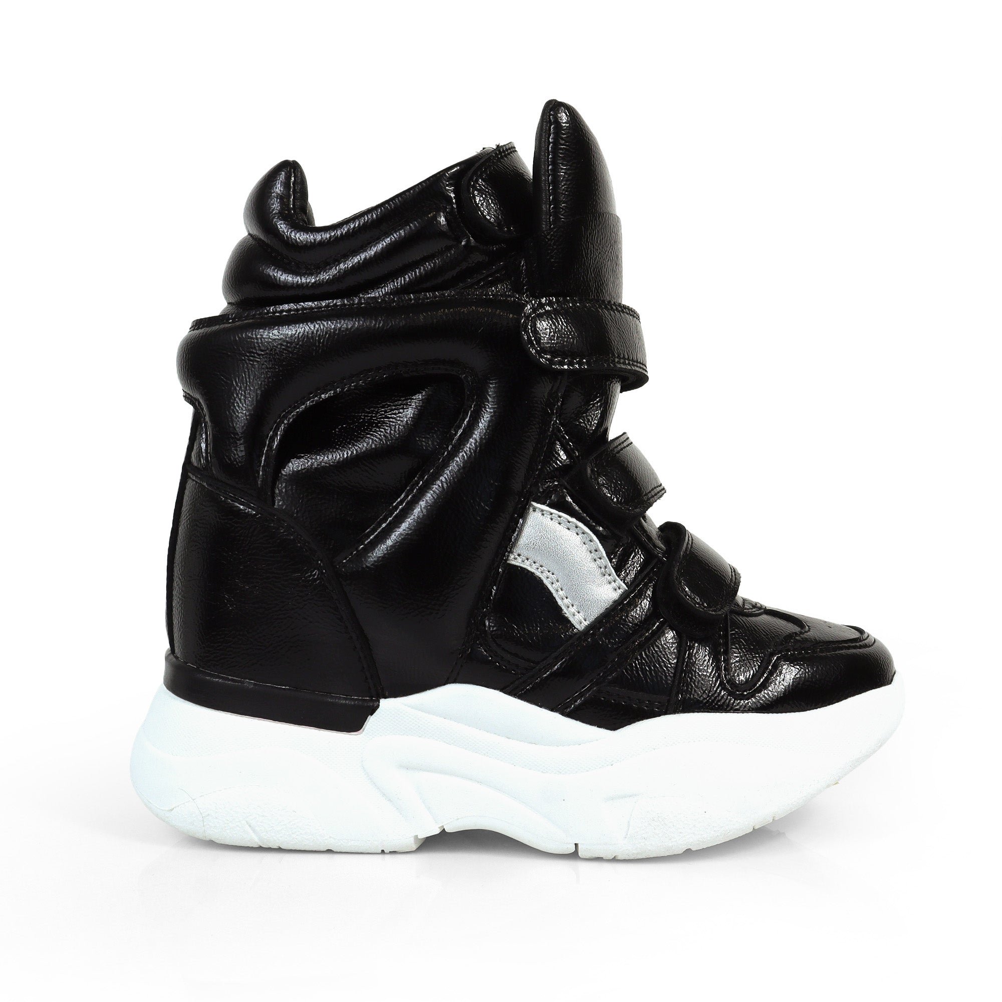 MARANTO-3 SPORTY SNEAKER WEDGE BLACK