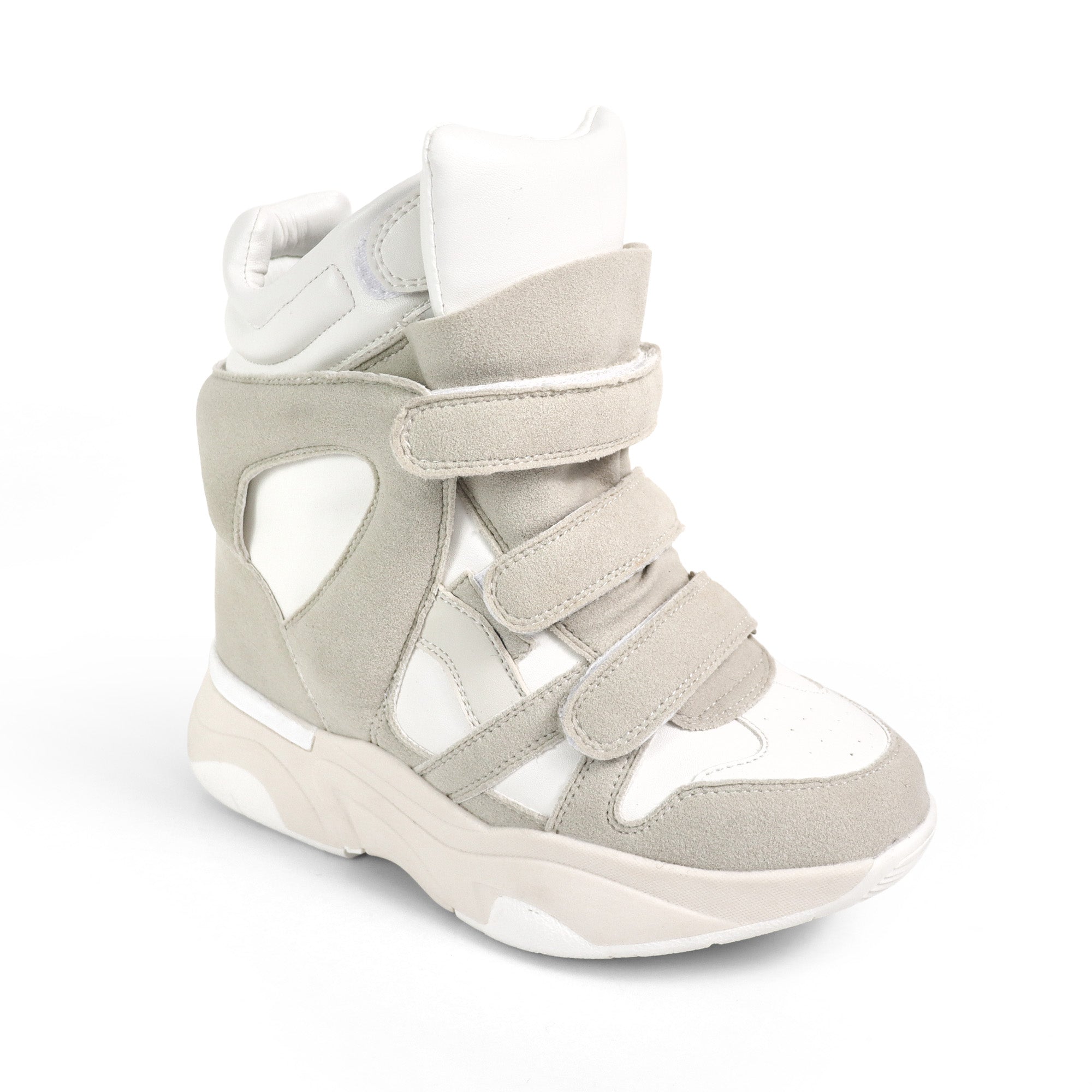 MARANTO-3 SPORTY SNEAKER WEDGE BONE SUEDE