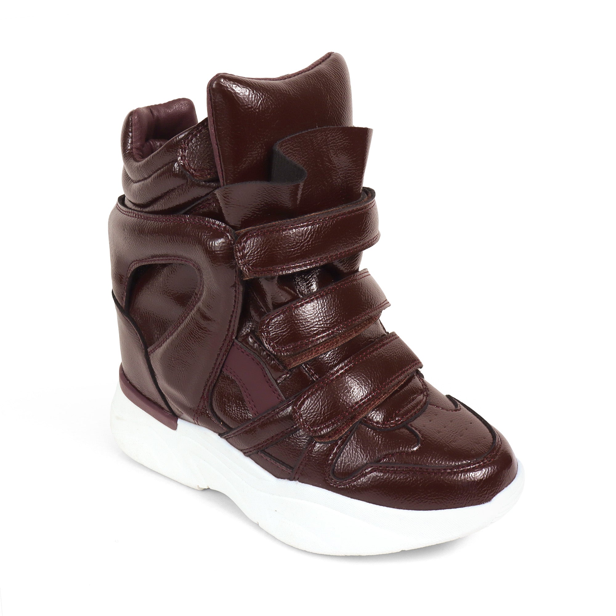 MARANTO-3 SPORTY SNEAKER WEDGE BURGUNDY