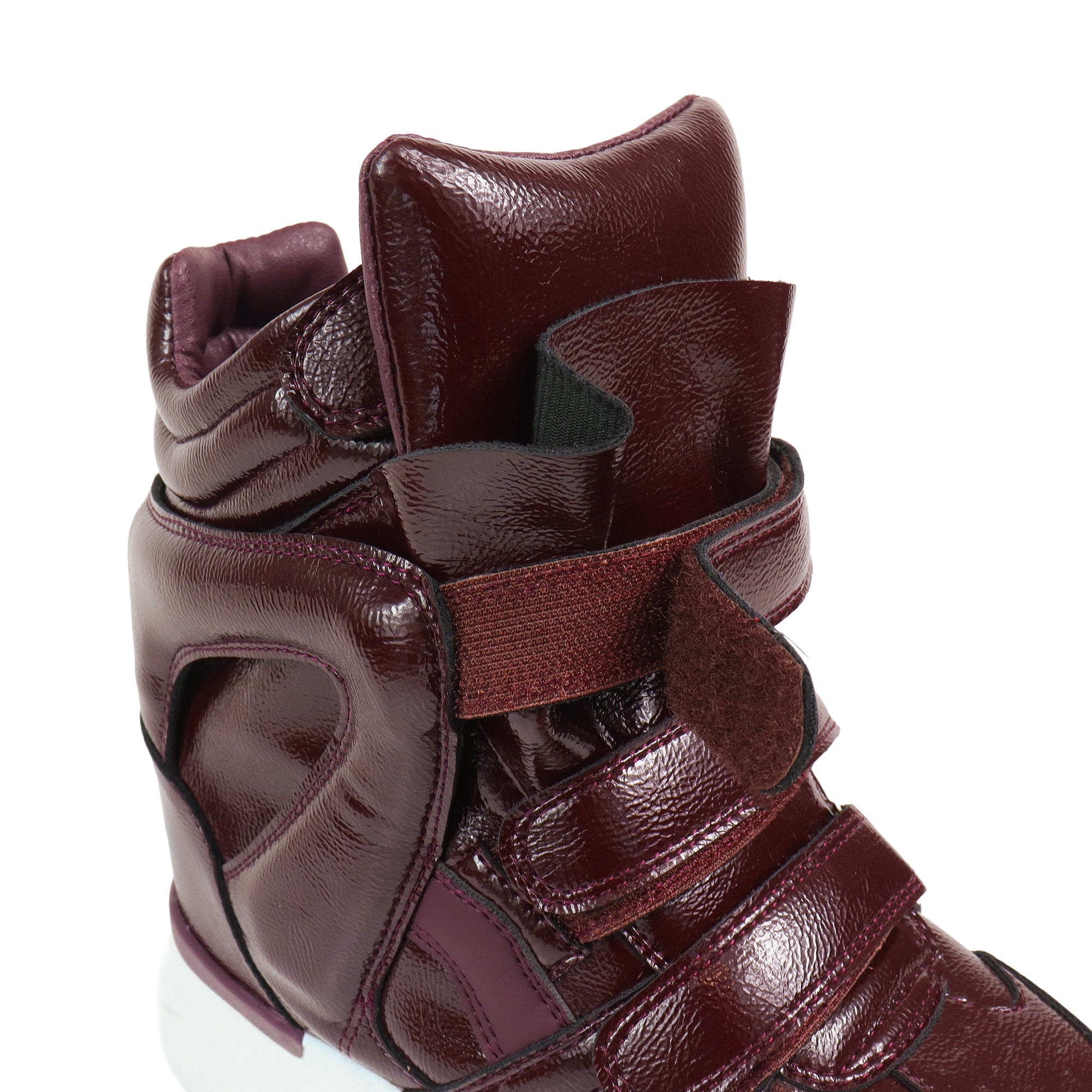 MARANTO-3 SPORTY SNEAKER WEDGE BURGUNDY