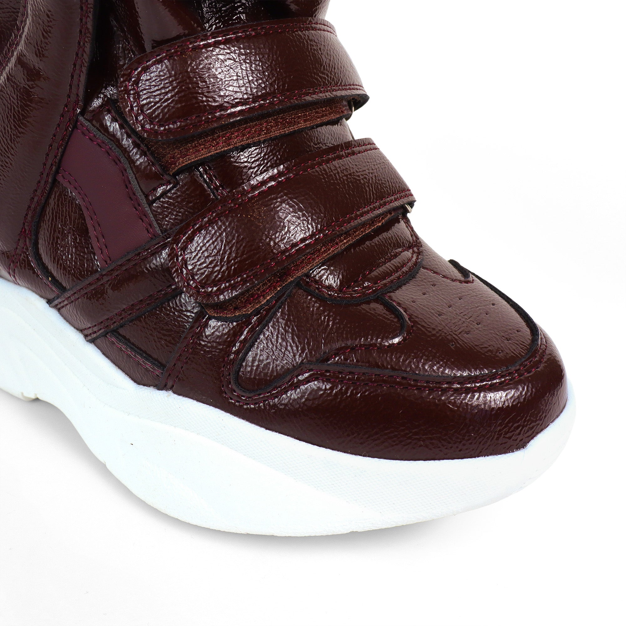 MARANTO-3 SPORTY SNEAKER WEDGE BURGUNDY