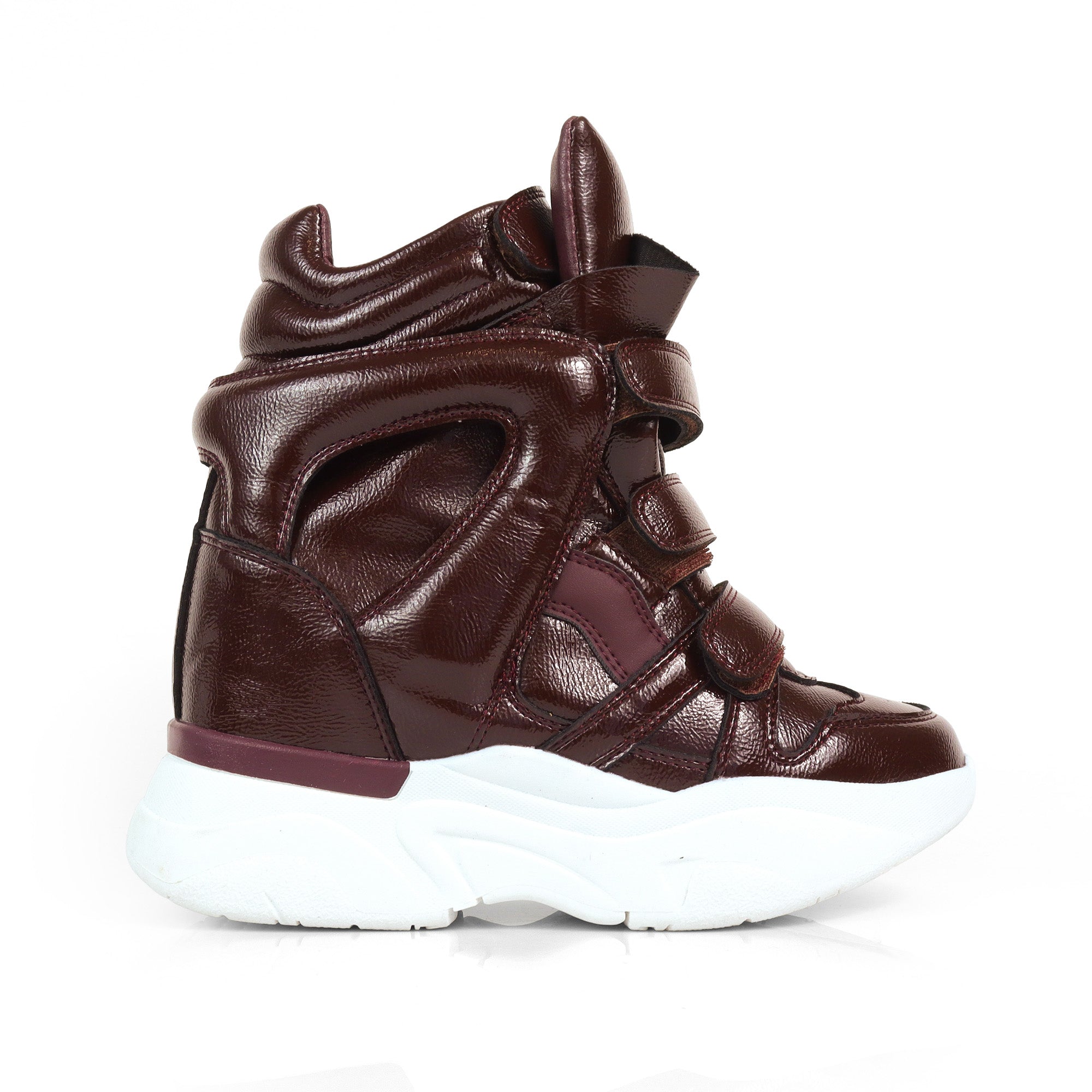 MARANTO-3 SPORTY SNEAKER WEDGE BURGUNDY