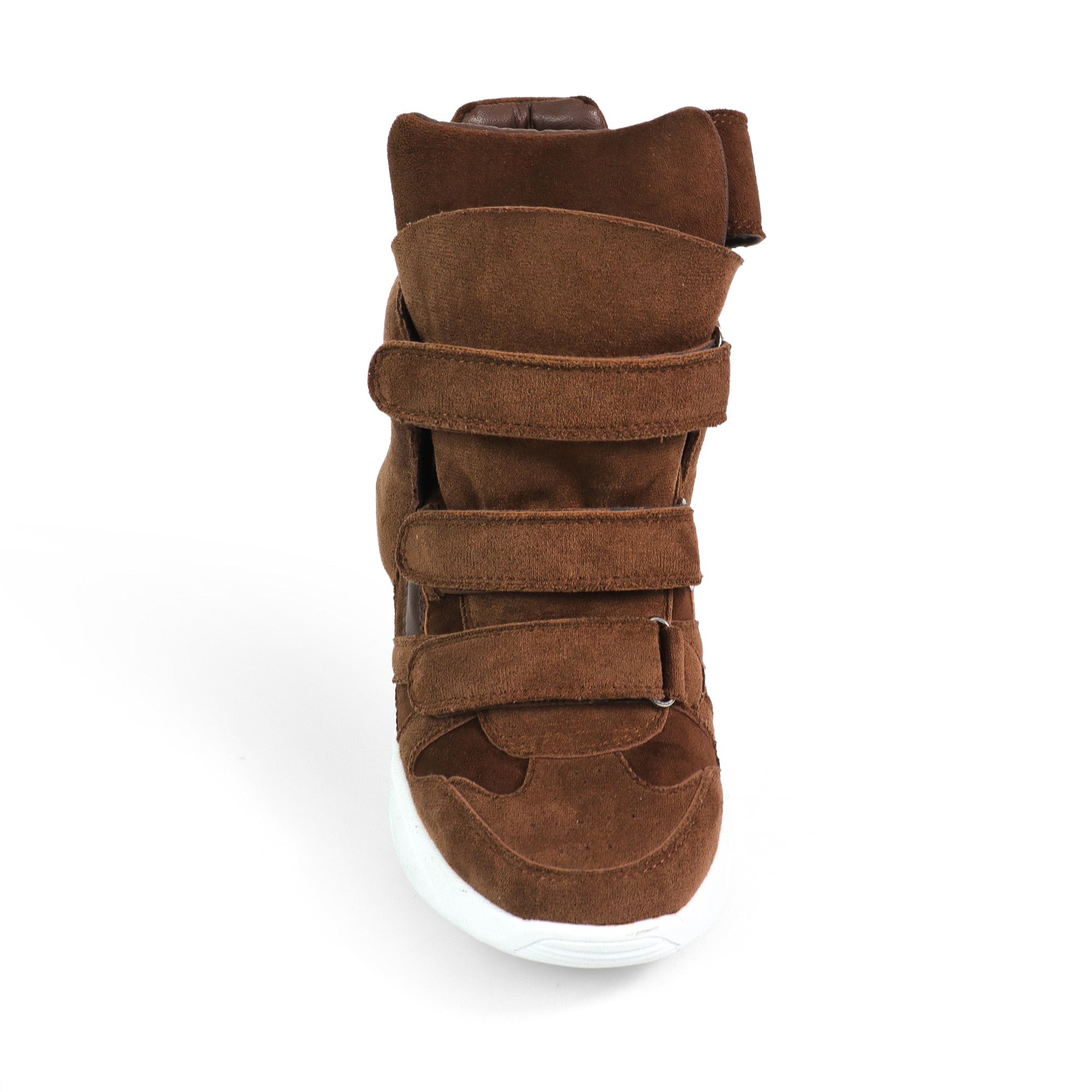 MARANTO-3 SPORTY SNEAKER WEDGE CHOCOLATE SUEDE
