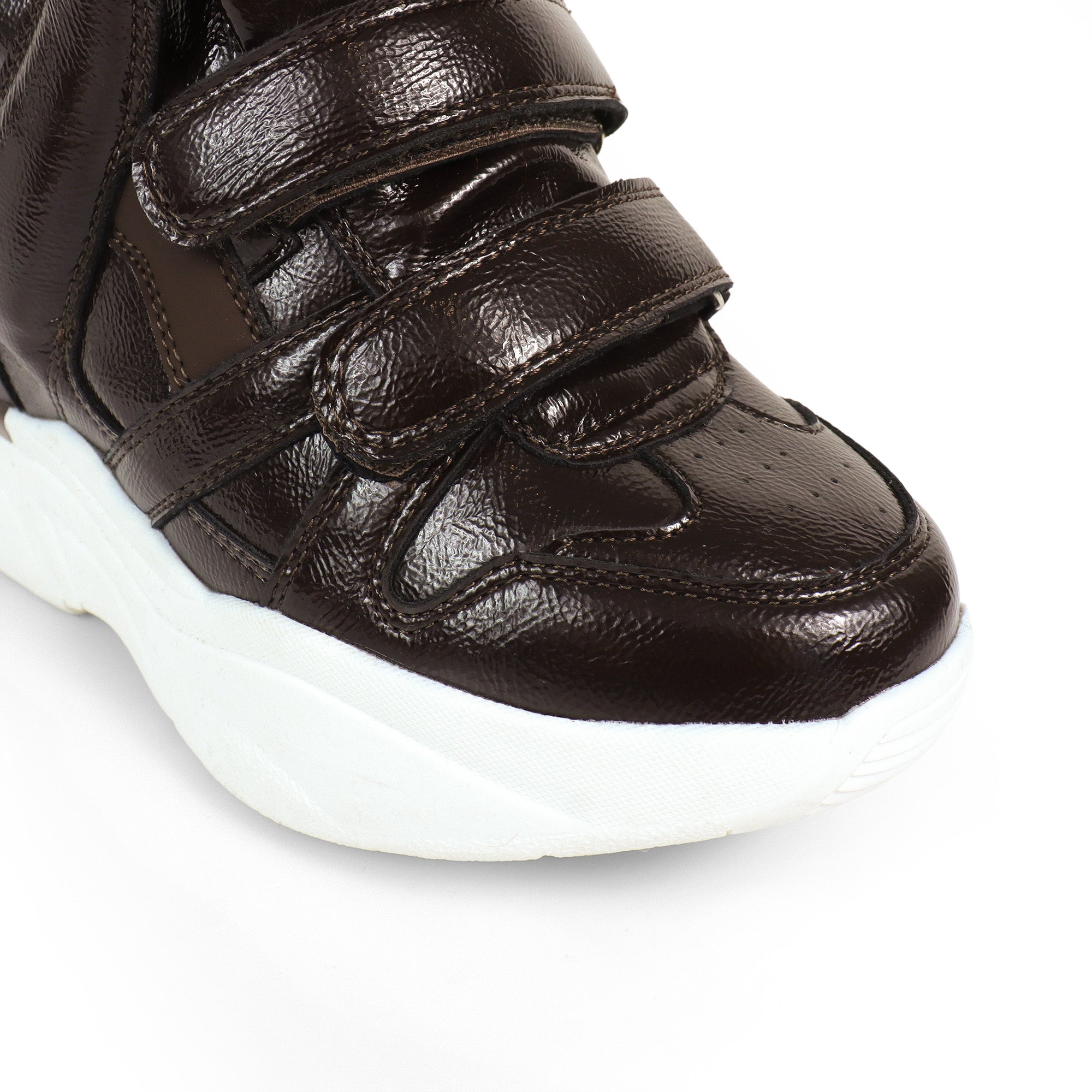 MARANTO-3 SPORTY SNEAKER WEDGE CHOCOLATE