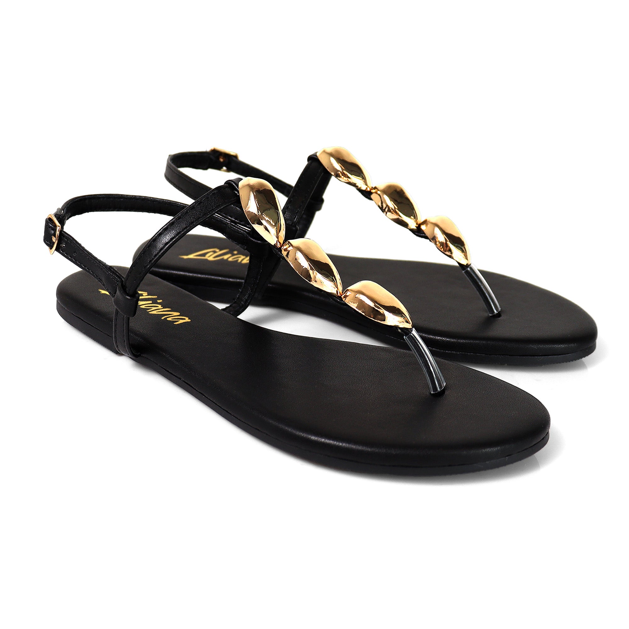 MARLO-221 CLASSIC THONG SANDAL BLACK
