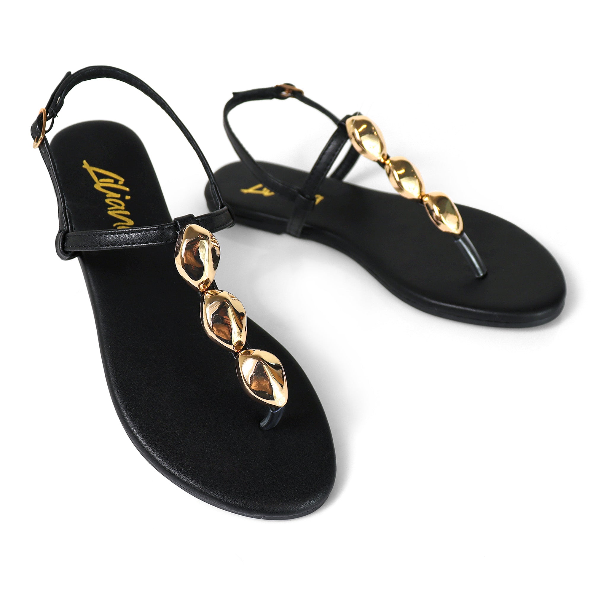 MARLO-221 CLASSIC THONG SANDAL BLACK