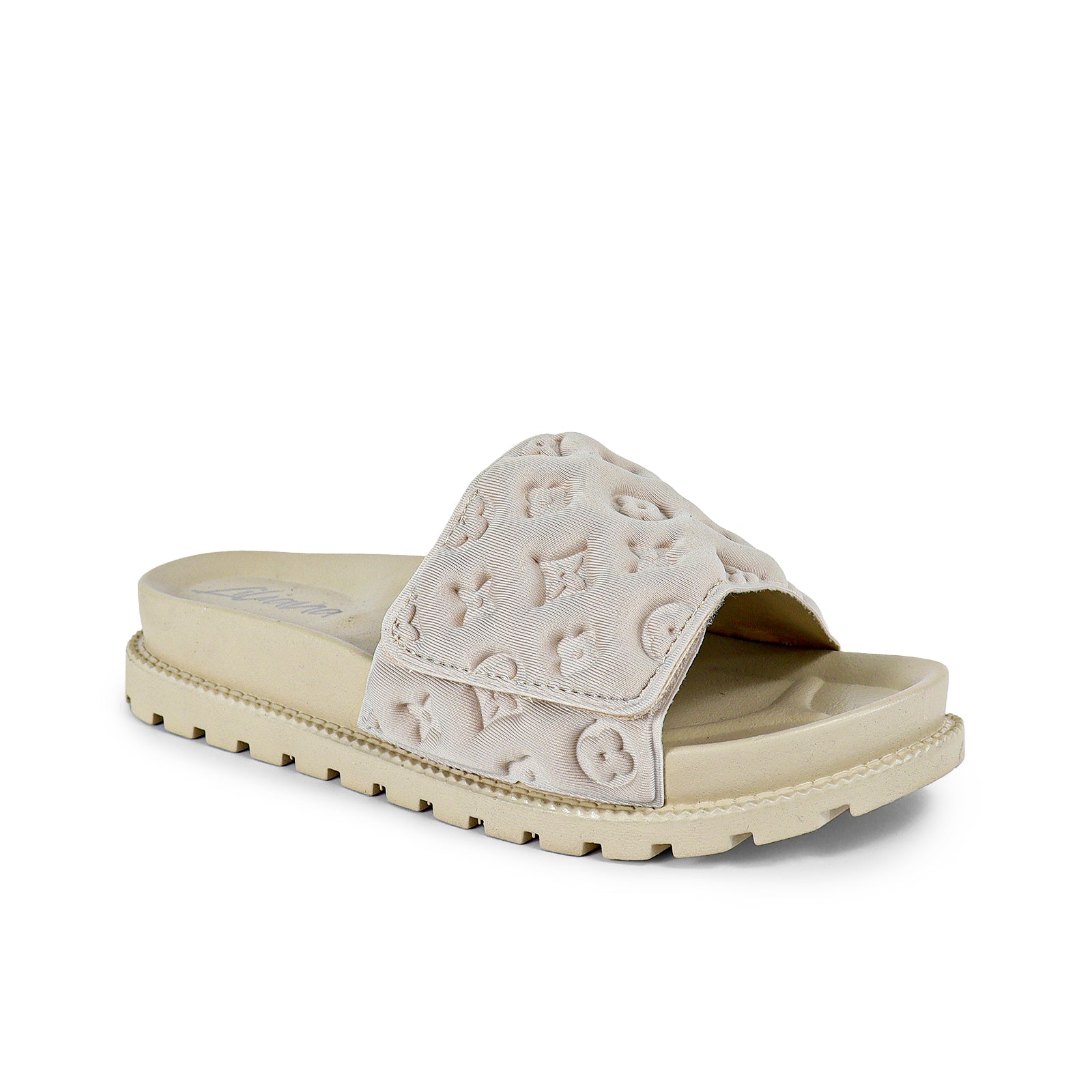 MARX-1 OPEN TOE 3D PUFFY SLIPPER - KHAKI
