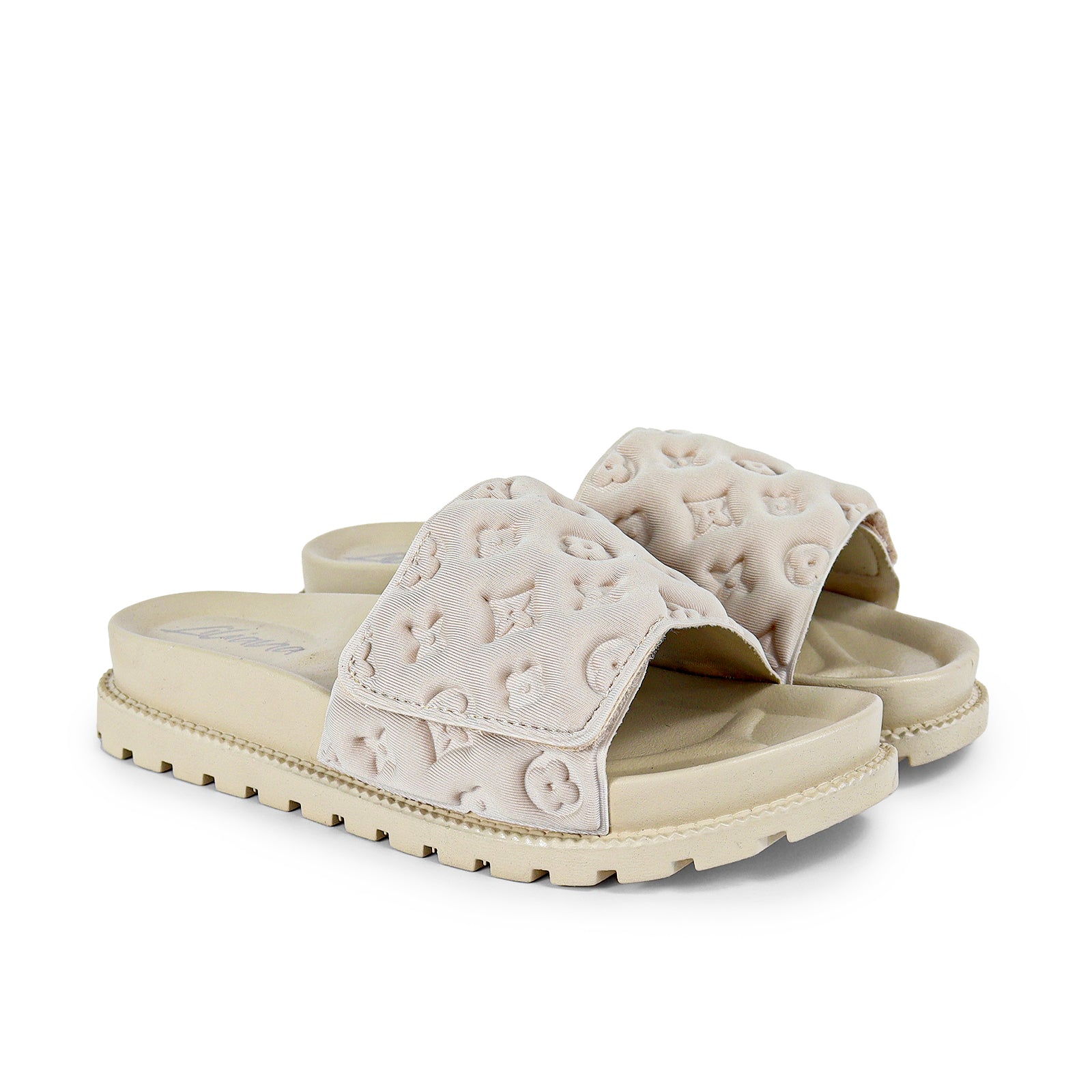 MARX-1 OPEN TOE 3D PUFFY SLIPPER - KHAKI