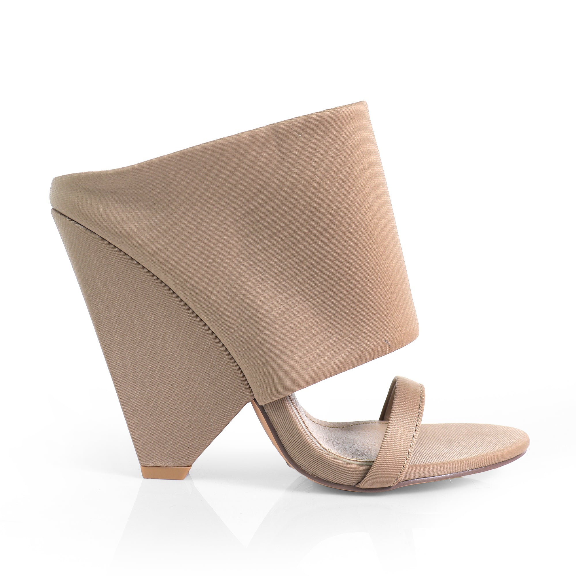 MAVERICK-1 OPEN TOE WEDGE SANDAL TAUPE