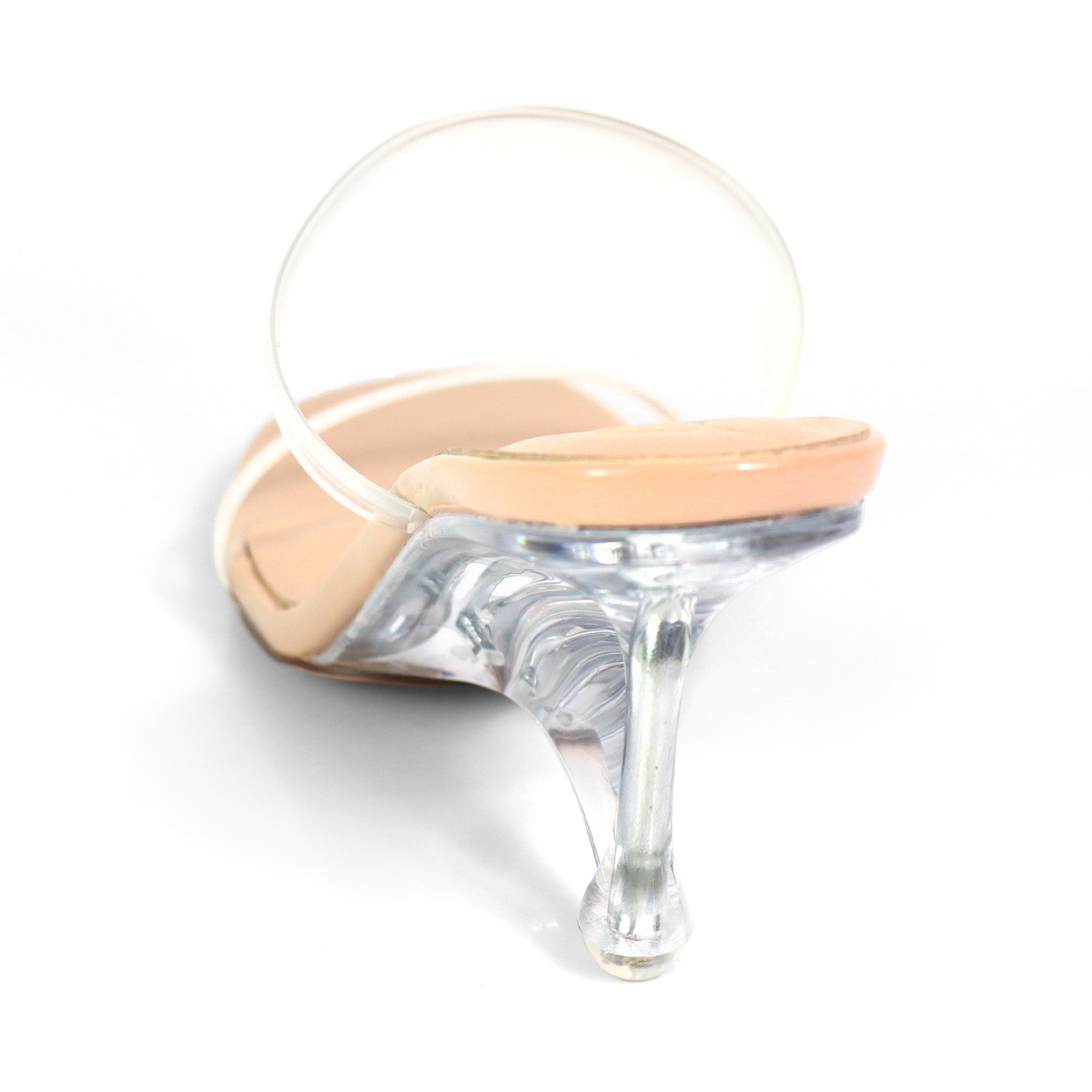 MEIJER-1 TRANSPARENTS STRAP W/ CLEAR HEEL NUDE