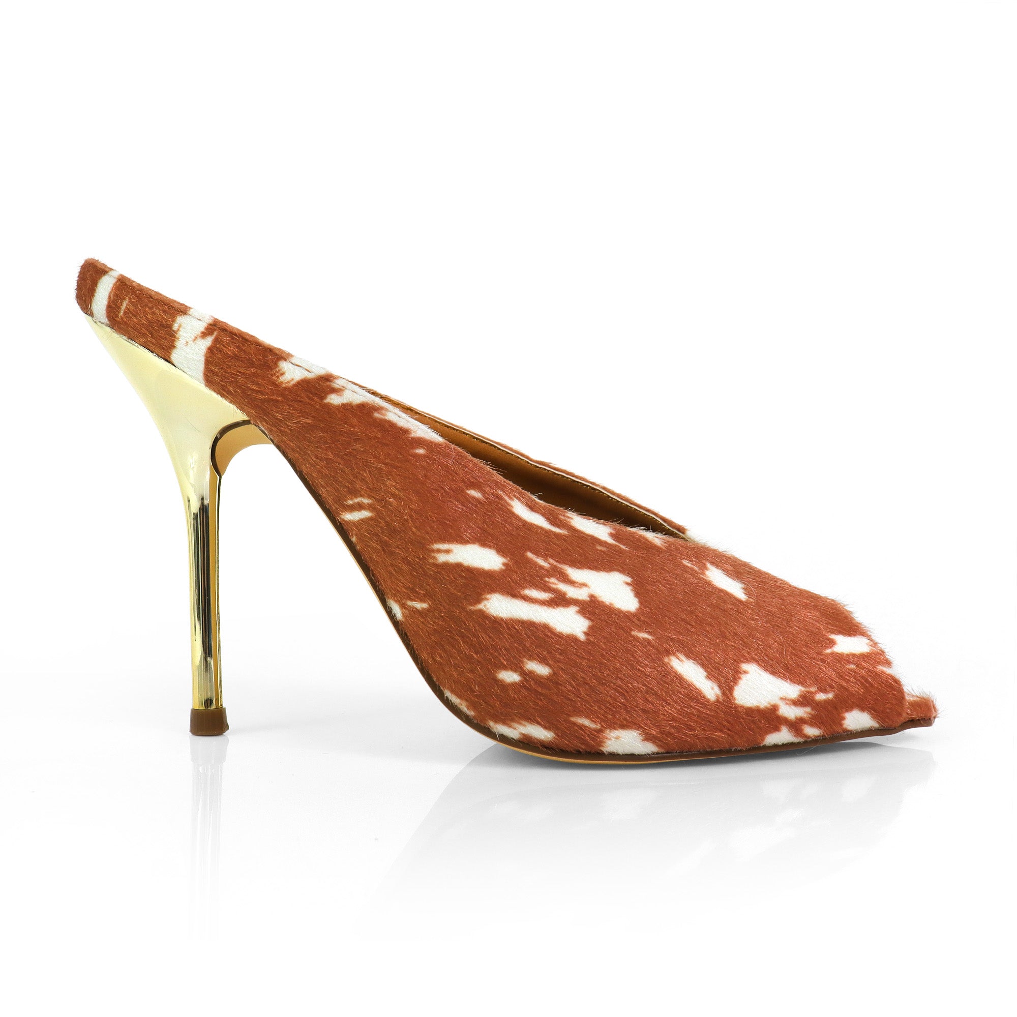 MILAN-1 PEEP TOE ANKLE STRAP HEEL TAN MULTI