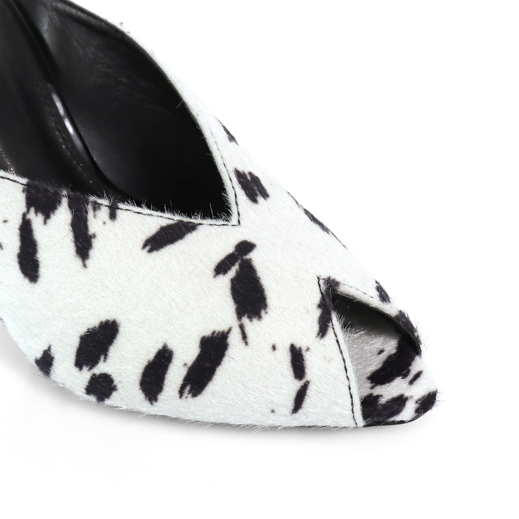 MILAN-1 PEEP TOE ANKLE STRAP HEEL WHITE MULTI