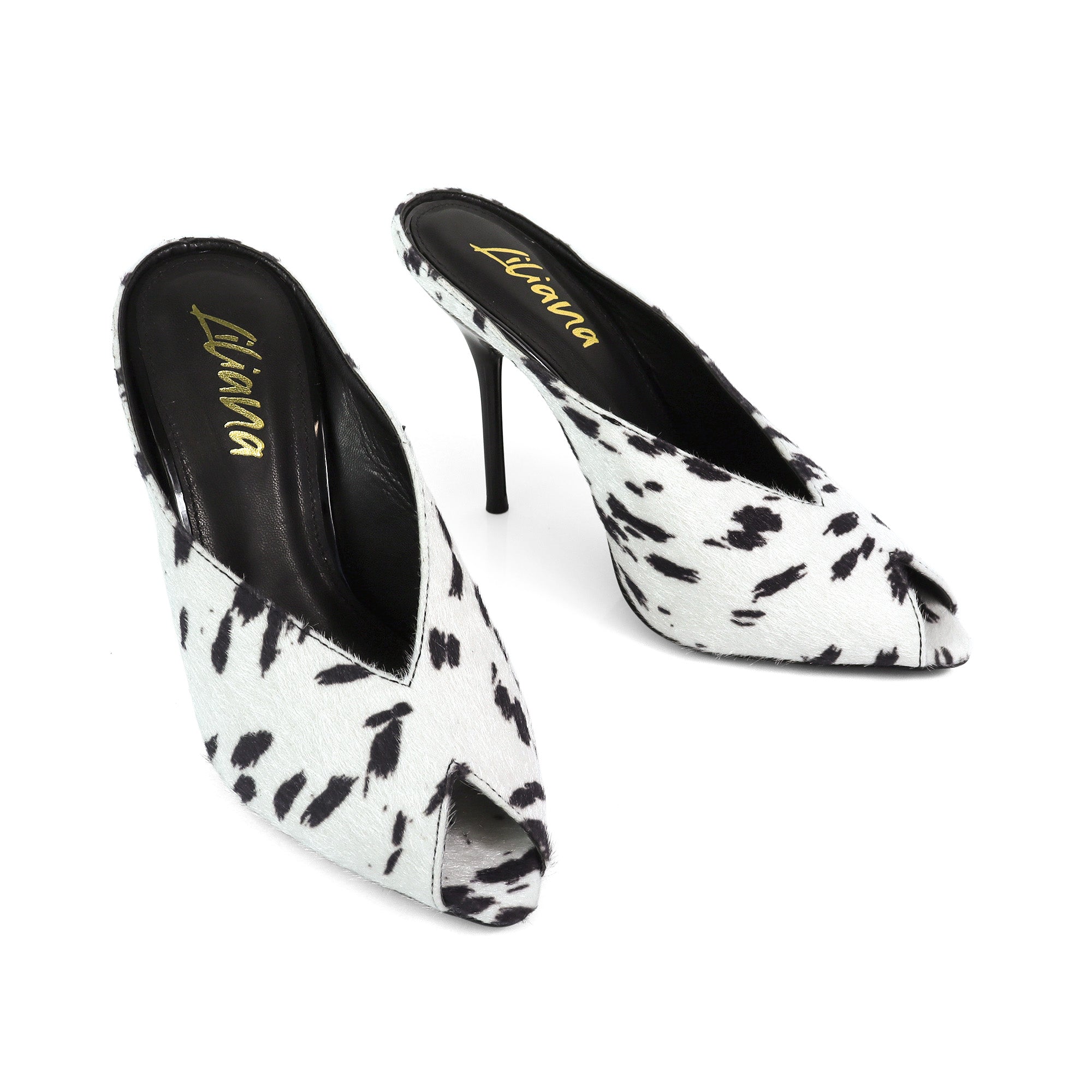 MILAN-1 PEEP TOE ANKLE STRAP HEEL WHITE MULTI