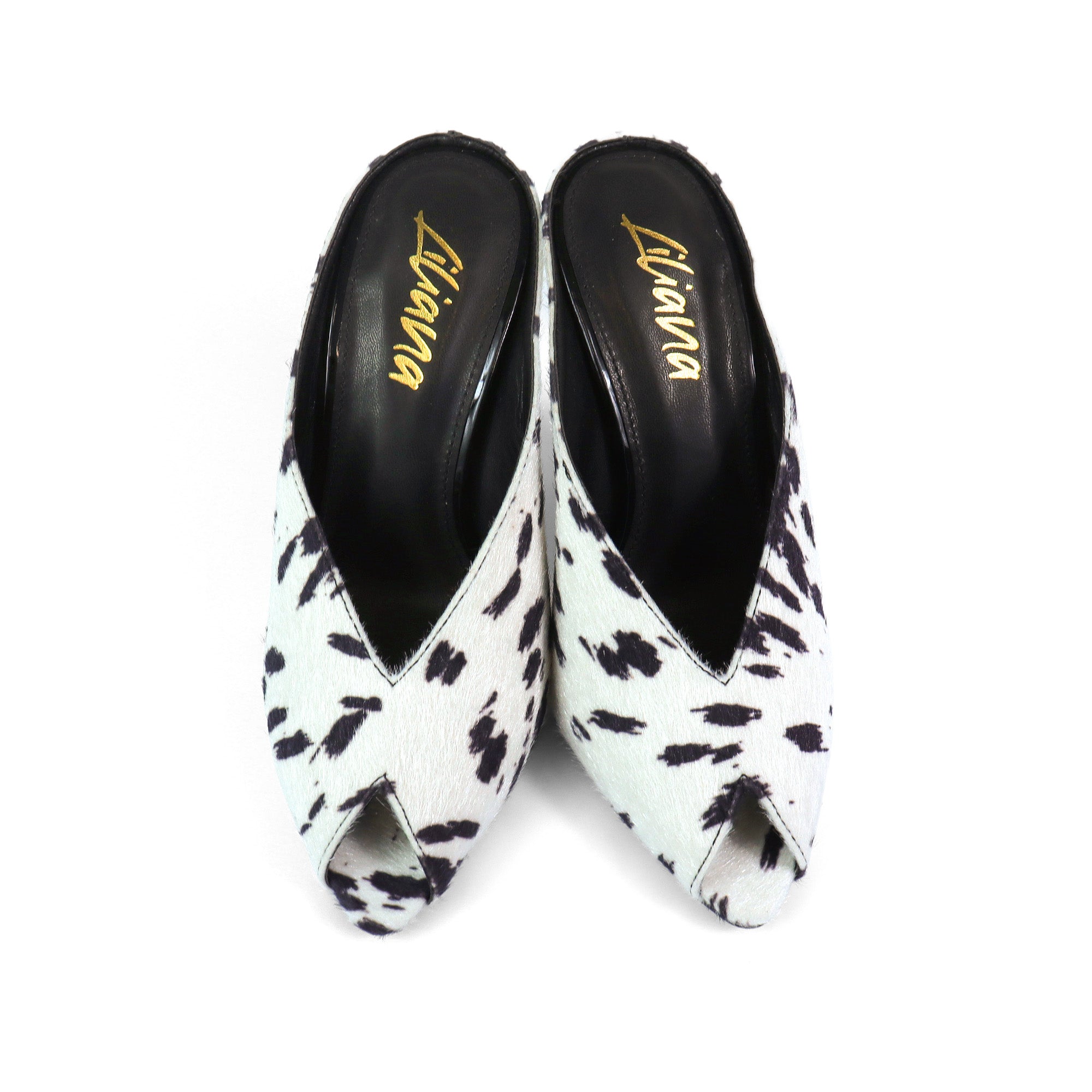 MILAN-1 PEEP TOE ANKLE STRAP HEEL WHITE MULTI